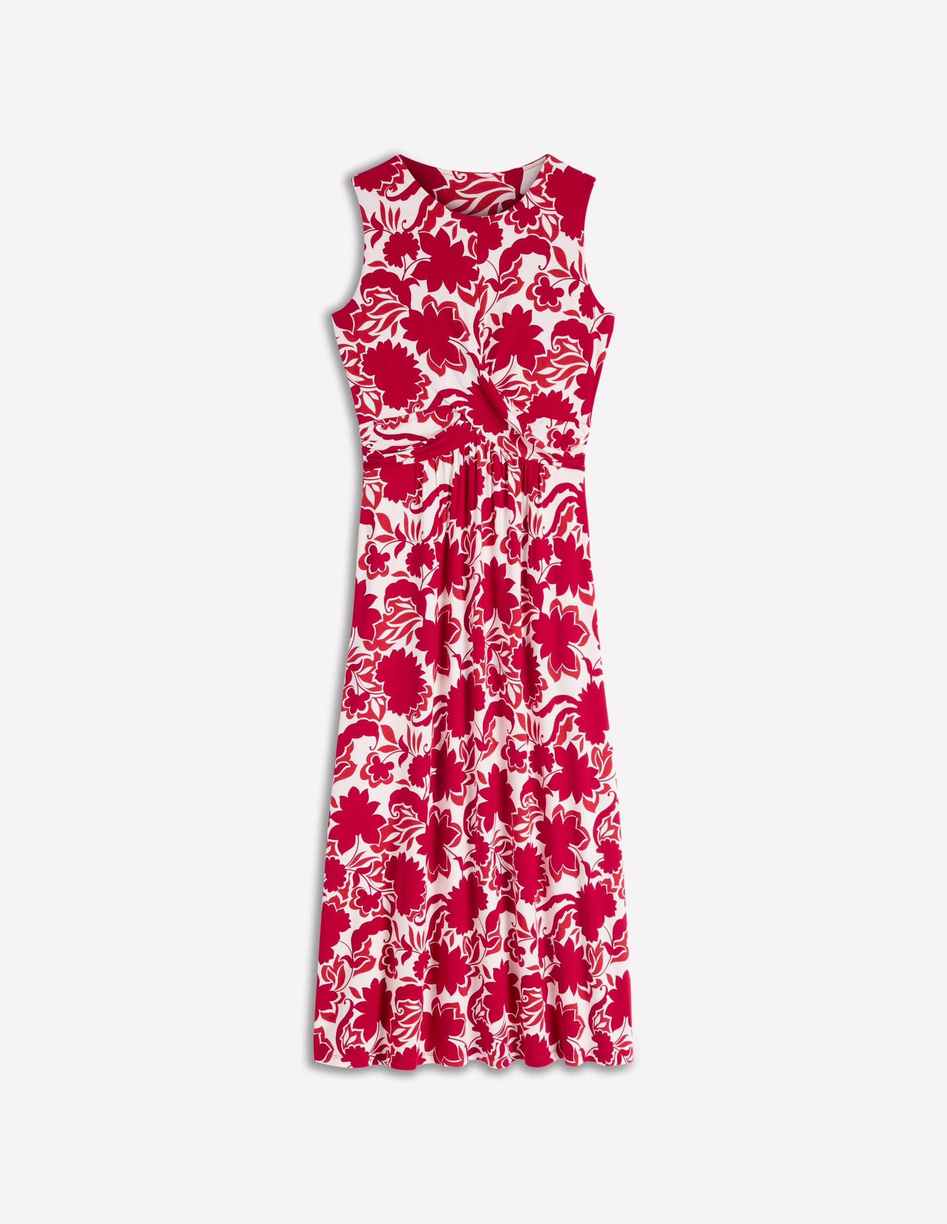 Boden Women's Zara Cross Waist Jersey Dress in Red | Size 20/22 Boden Women's Zara Cross Waist Jersey Dress in Red | Size 20/22