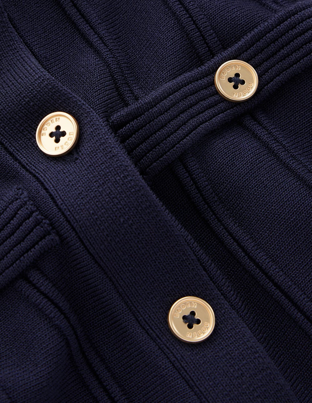 Cap Sleeve Knitted Dress-Navy - Image 8