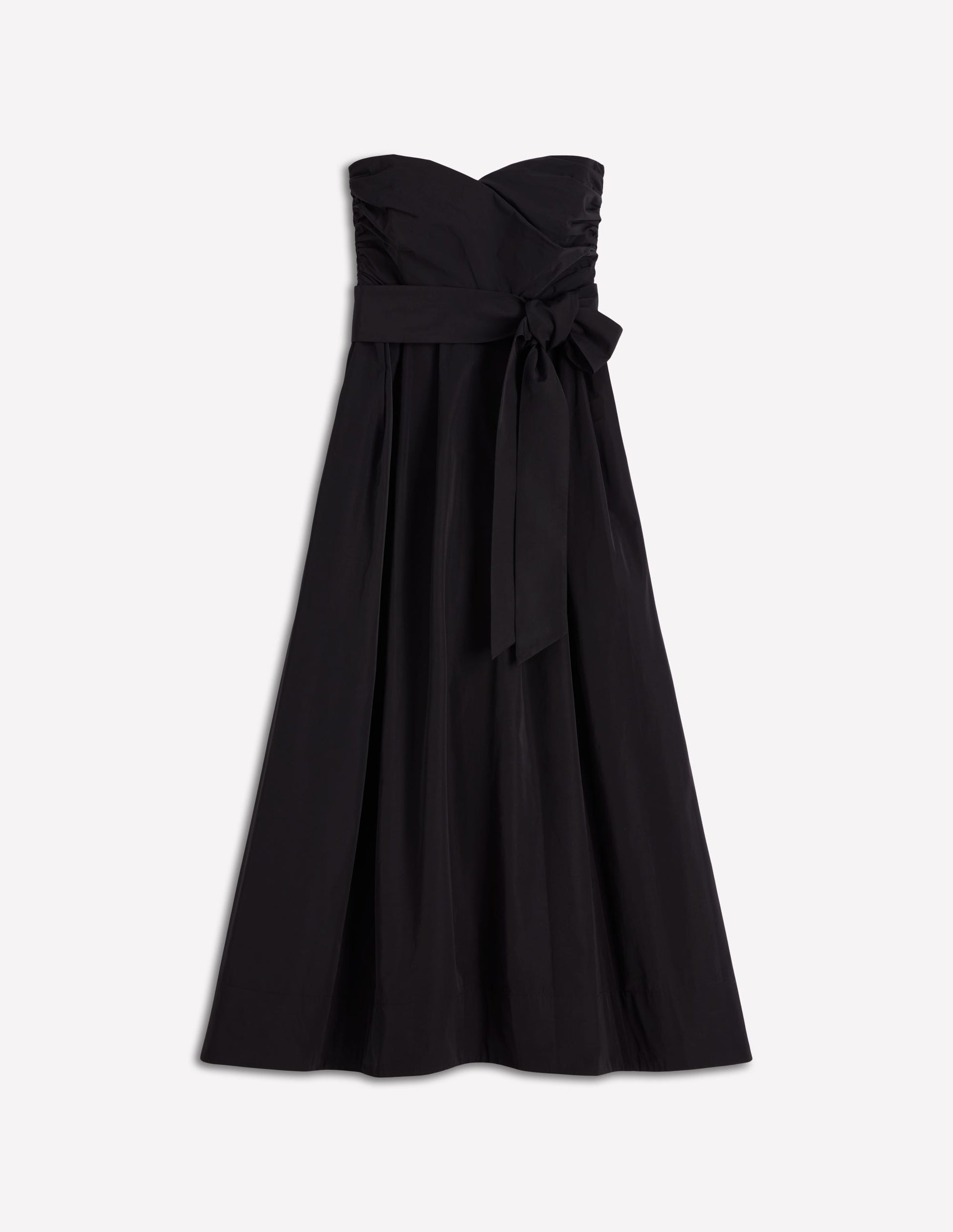 Boden Women's Strapless Taffeta Dress in Black | Size 6 Boden Women's Strapless Taffeta Dress in Black | Size 6