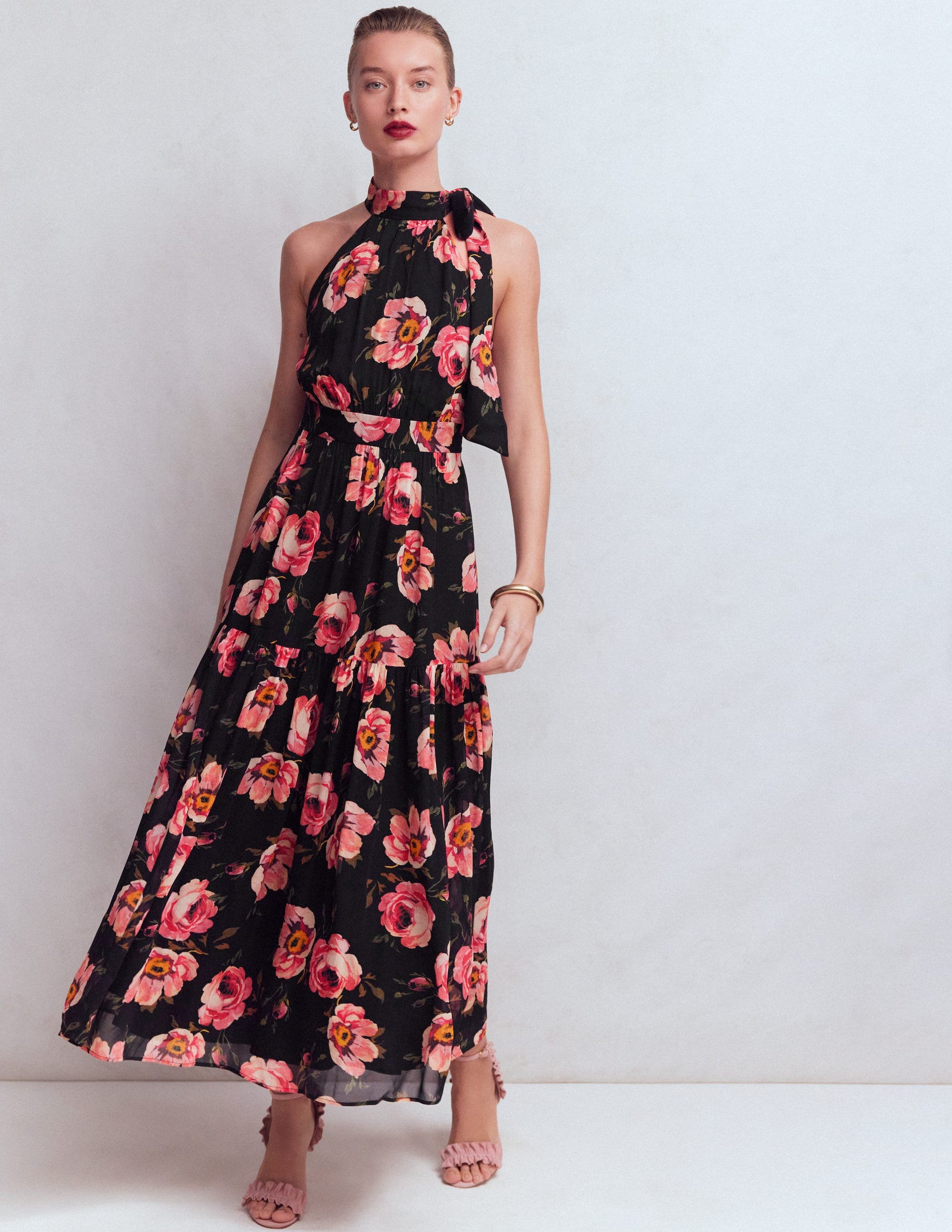 sequence midi dresses Veronica Sequin Midi Dress - Leopard Print