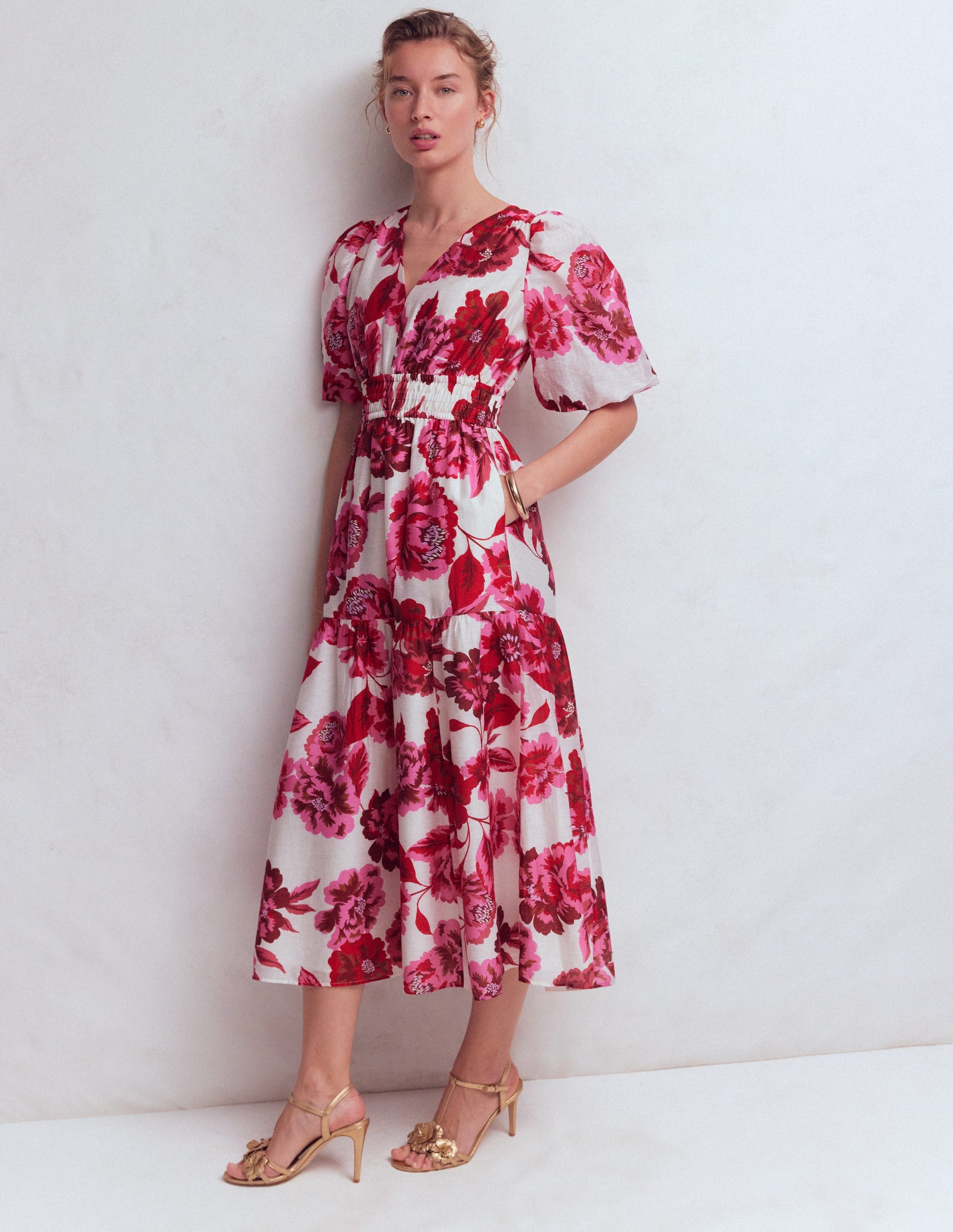 Irene Occasion Dress-Pink Opulent Blossom-1