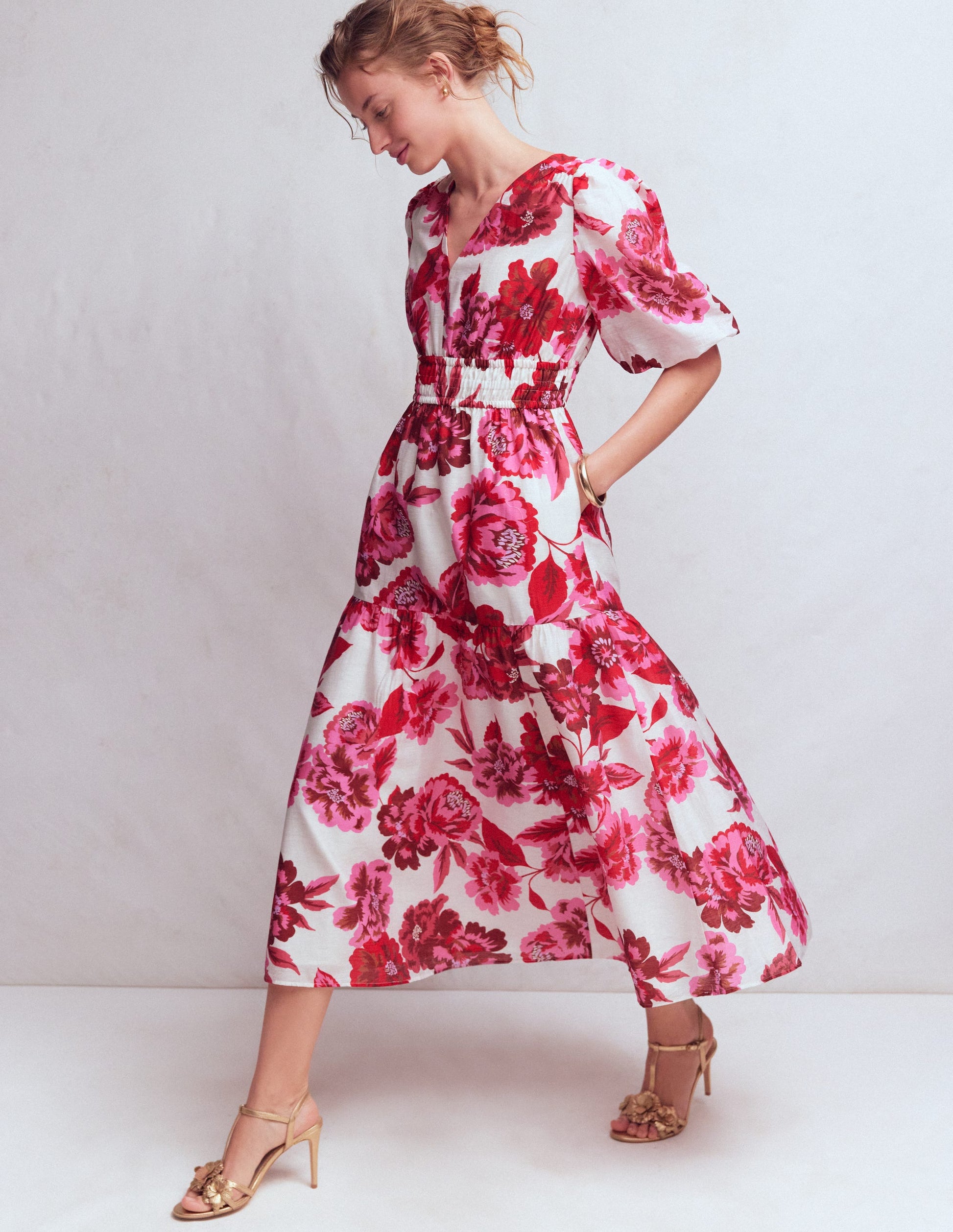 Irene Occasion Dress-Pink Opulent Blossom-4