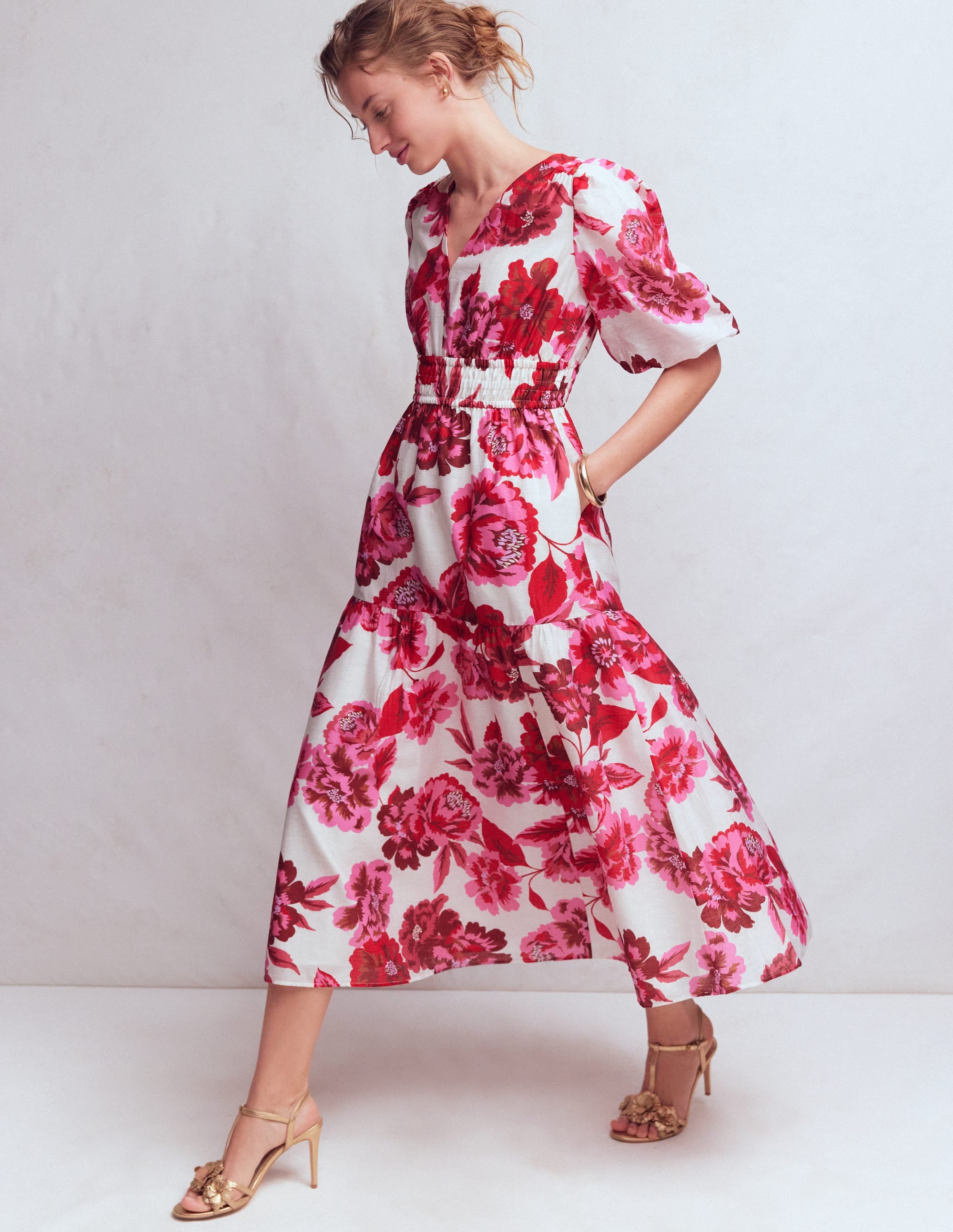 Irene Occasion Dress-Pink Opulent Blossom - Image 4