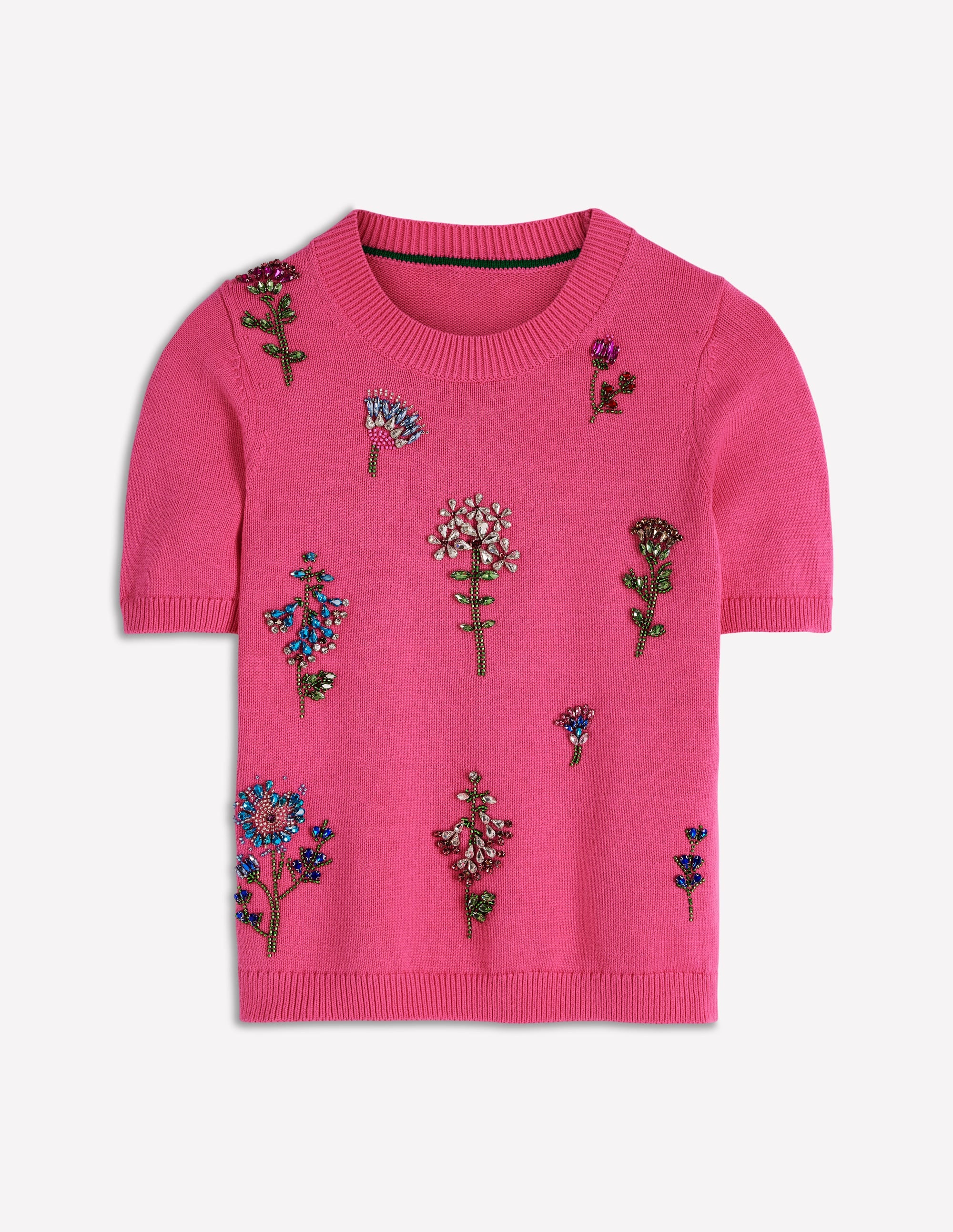 Embellished T-Shirt-Pink Punch - Image 7