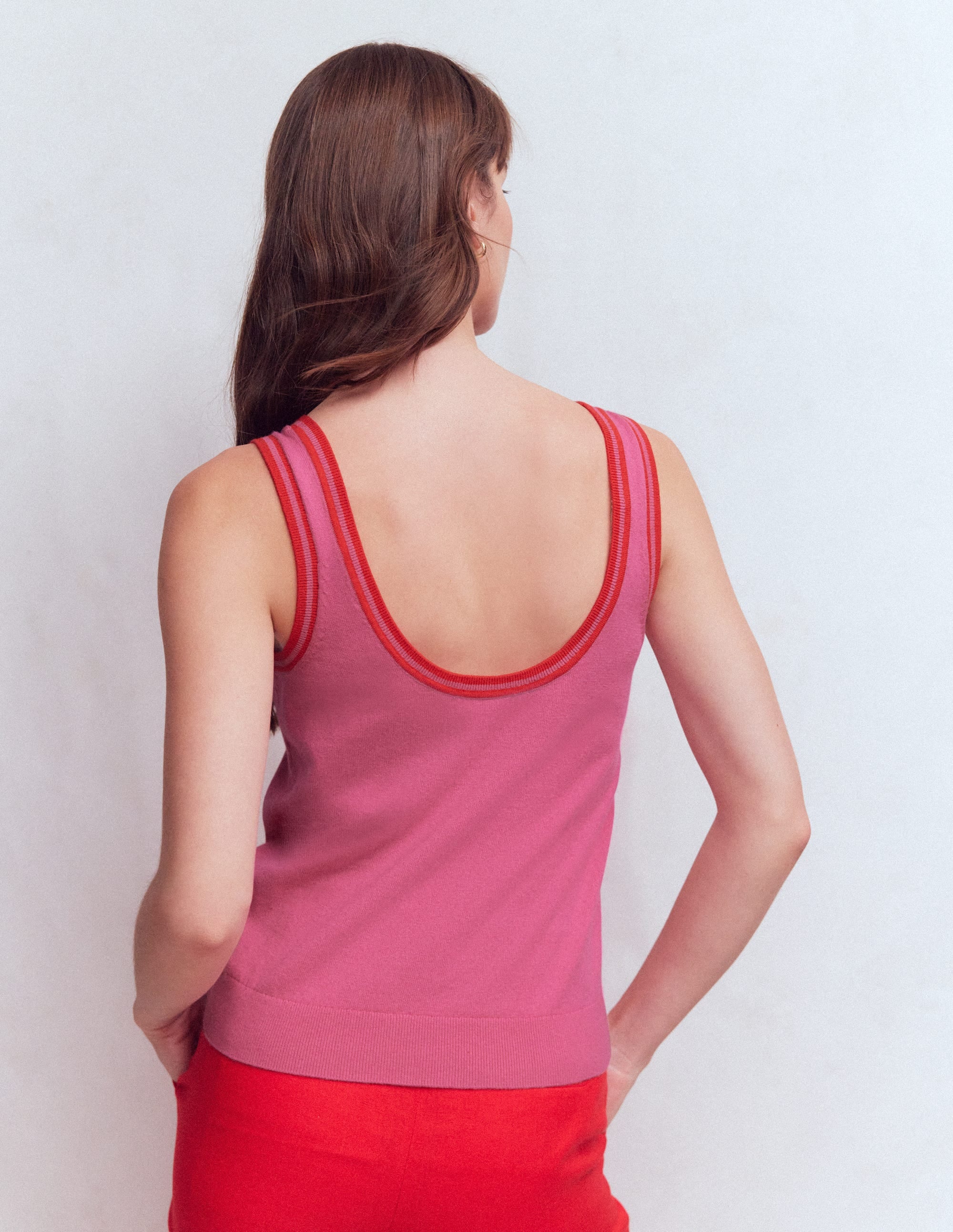 Liz Knitted Tank-Pink | Boden USA Liz Knitted Tank-Pink | Boden USA