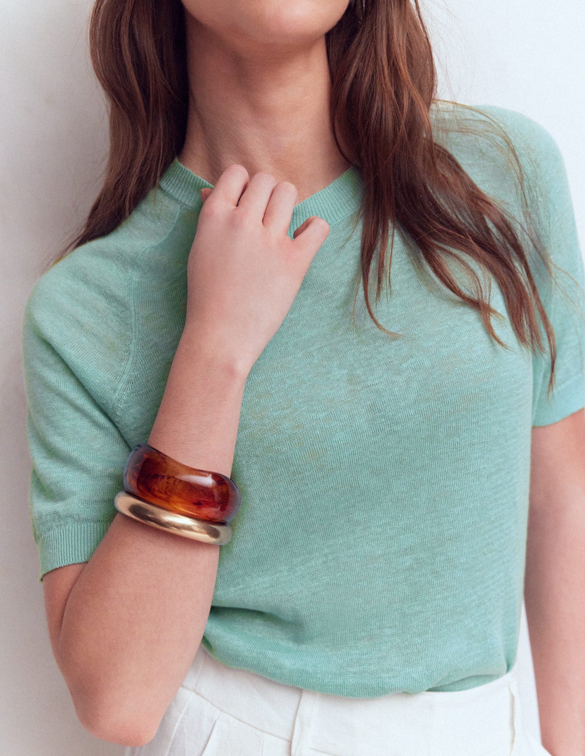 Agnes Linen T-Shirt-Seamist Blue-6