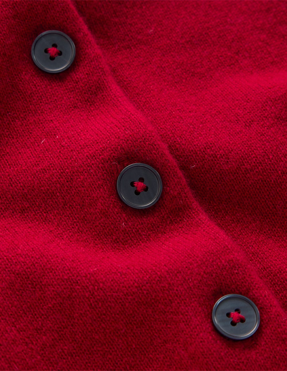 Cropped Cashmere Cardigan-Ash Red - Image 6