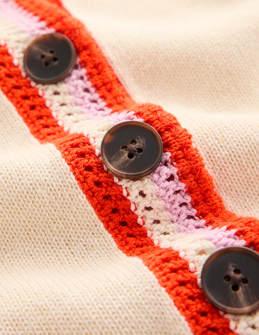 Saffron Crochet Trim Cardigan-Ivory-7