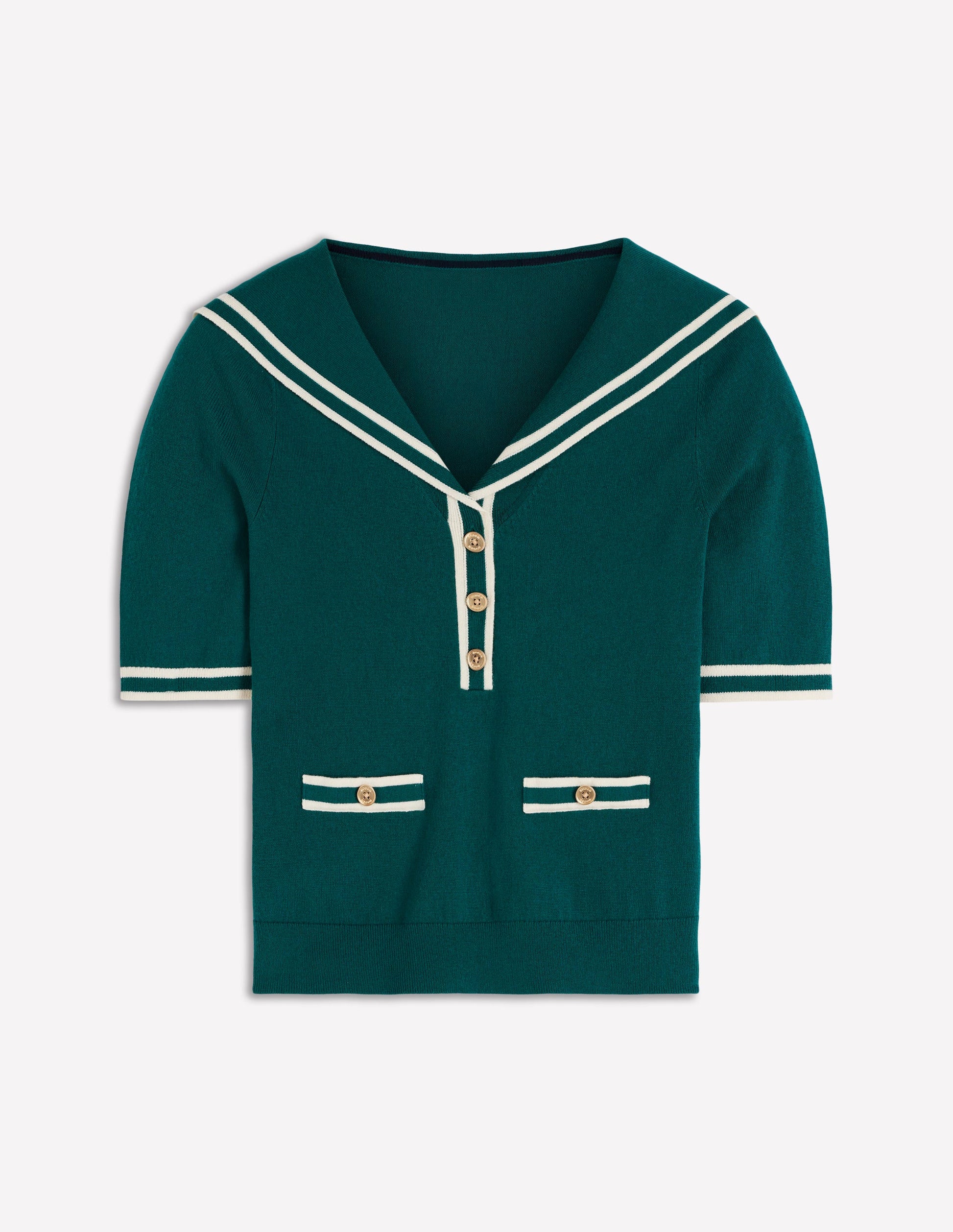 Sailor Collar sweater-Green-5