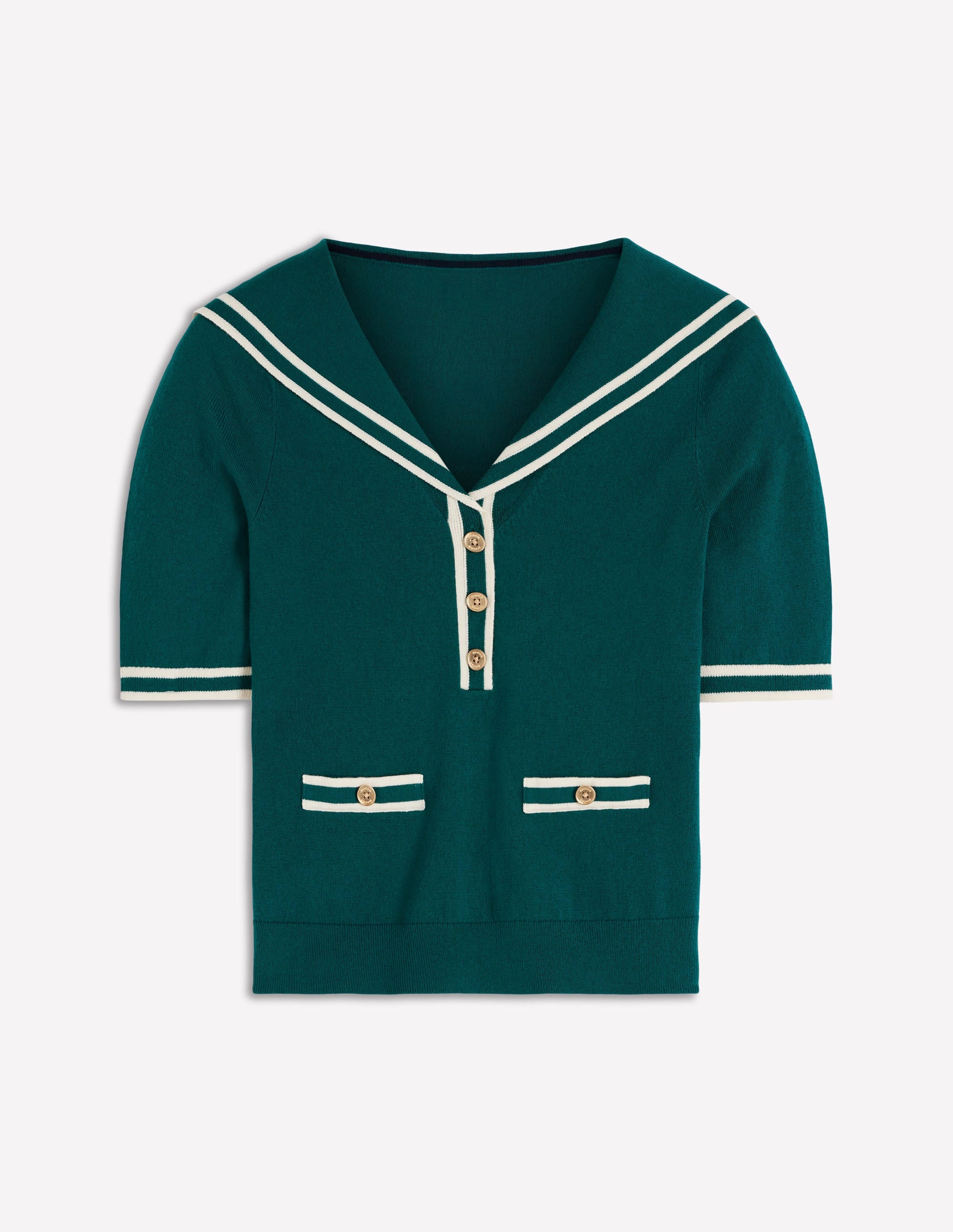 Sailor Collar sweater-Green - Image 5