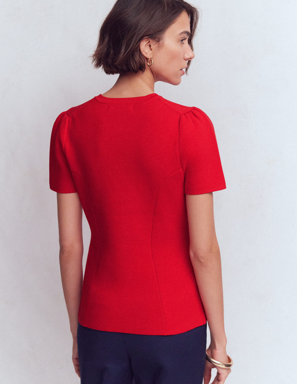 Wsum 1000 Short Sleeve Knitted Jacket - Red | Boden USA