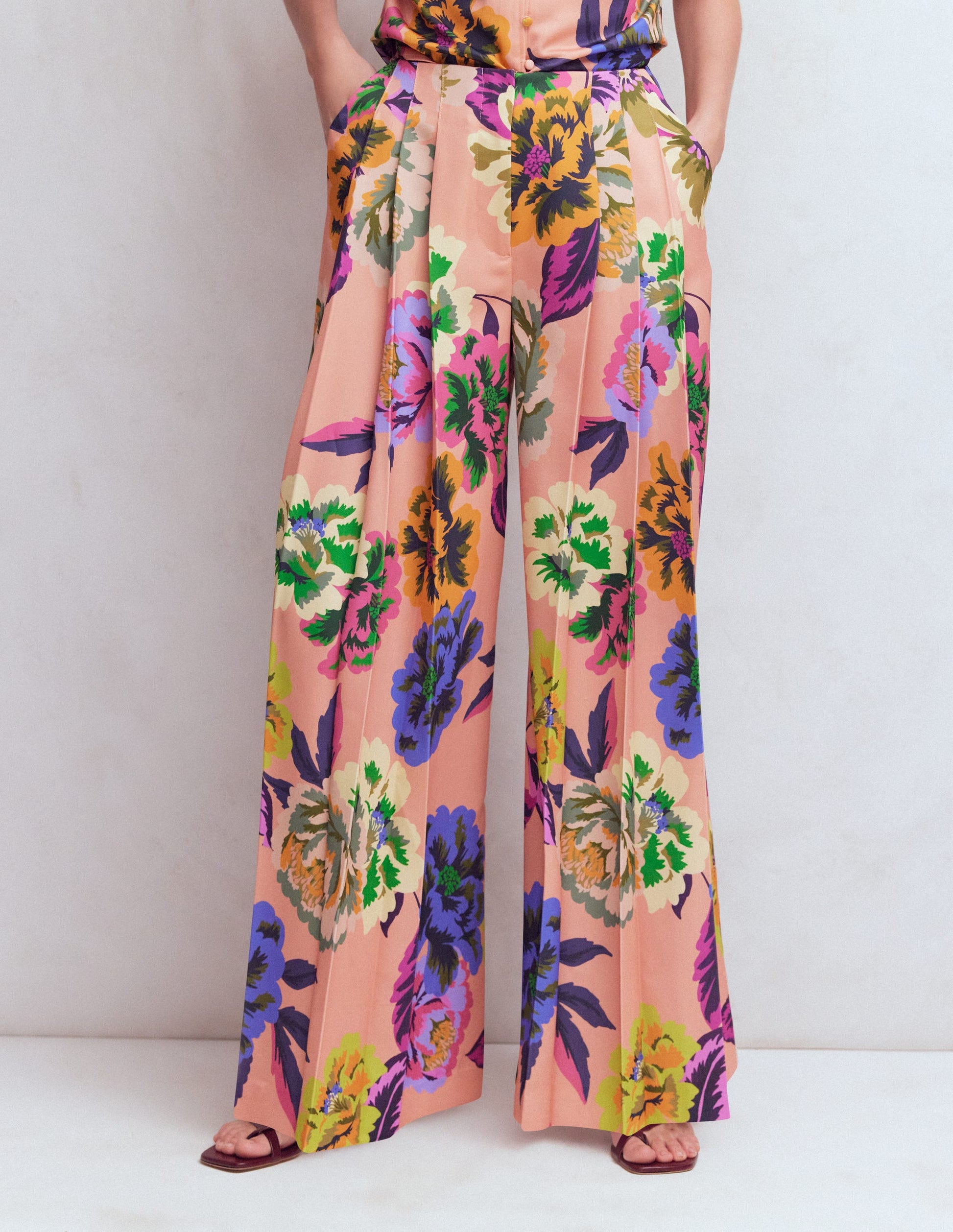 Regent Wide Leg Pants-Multi, Opulent Blossom-5