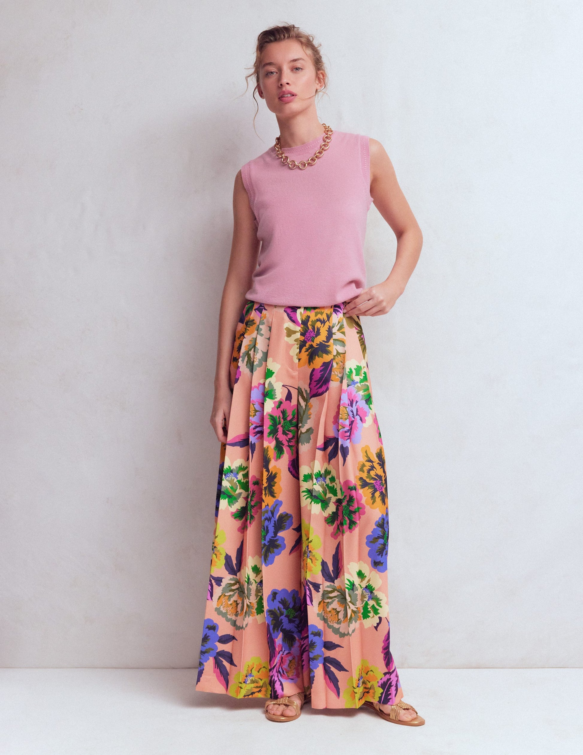 Regent Wide Leg Pants-Multi, Opulent Blossom-7