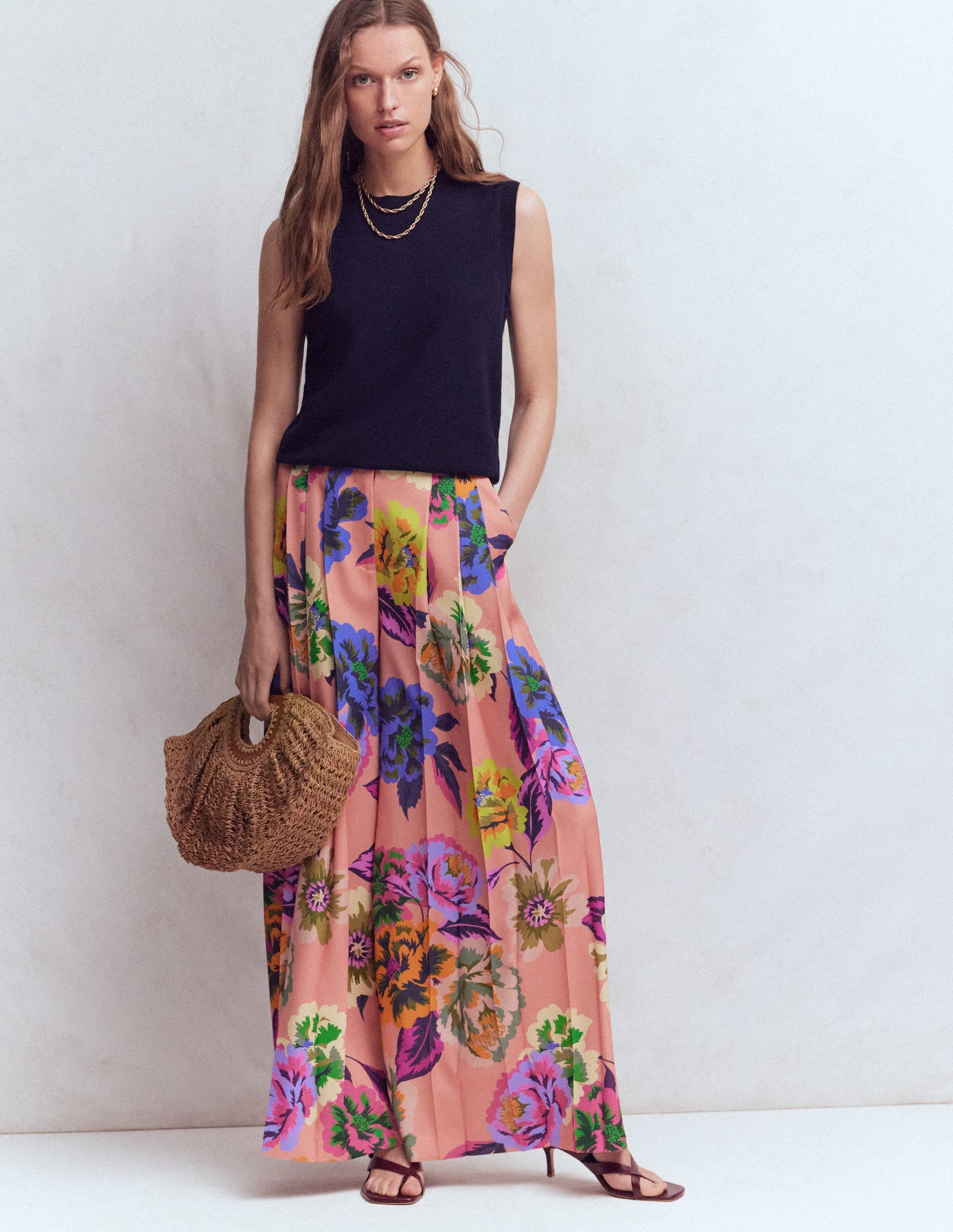 Regent Wide Leg Pants-Multi, Opulent Blossom - Image 6