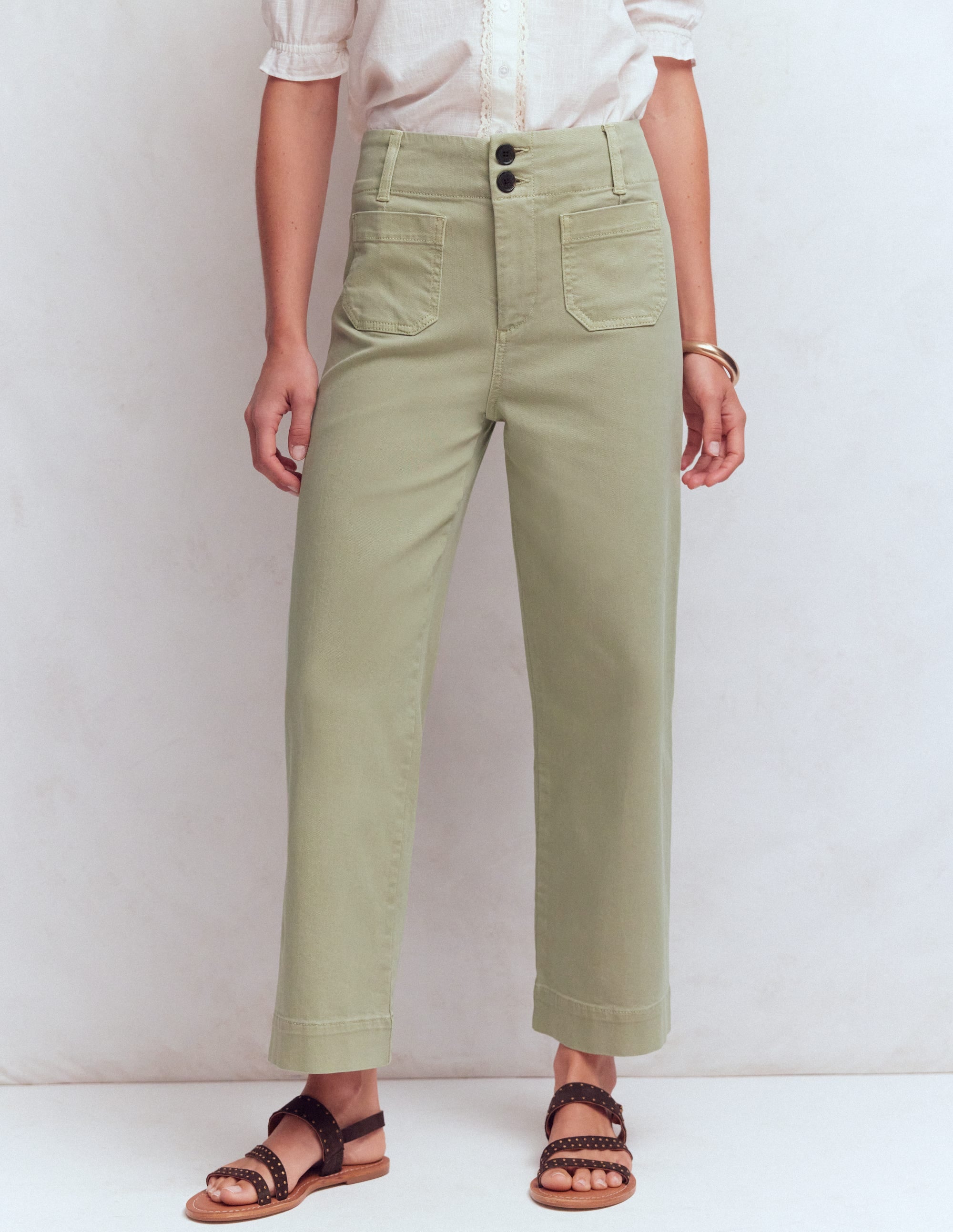 Primrose Cropped Pants-Soft Green | Boden USA