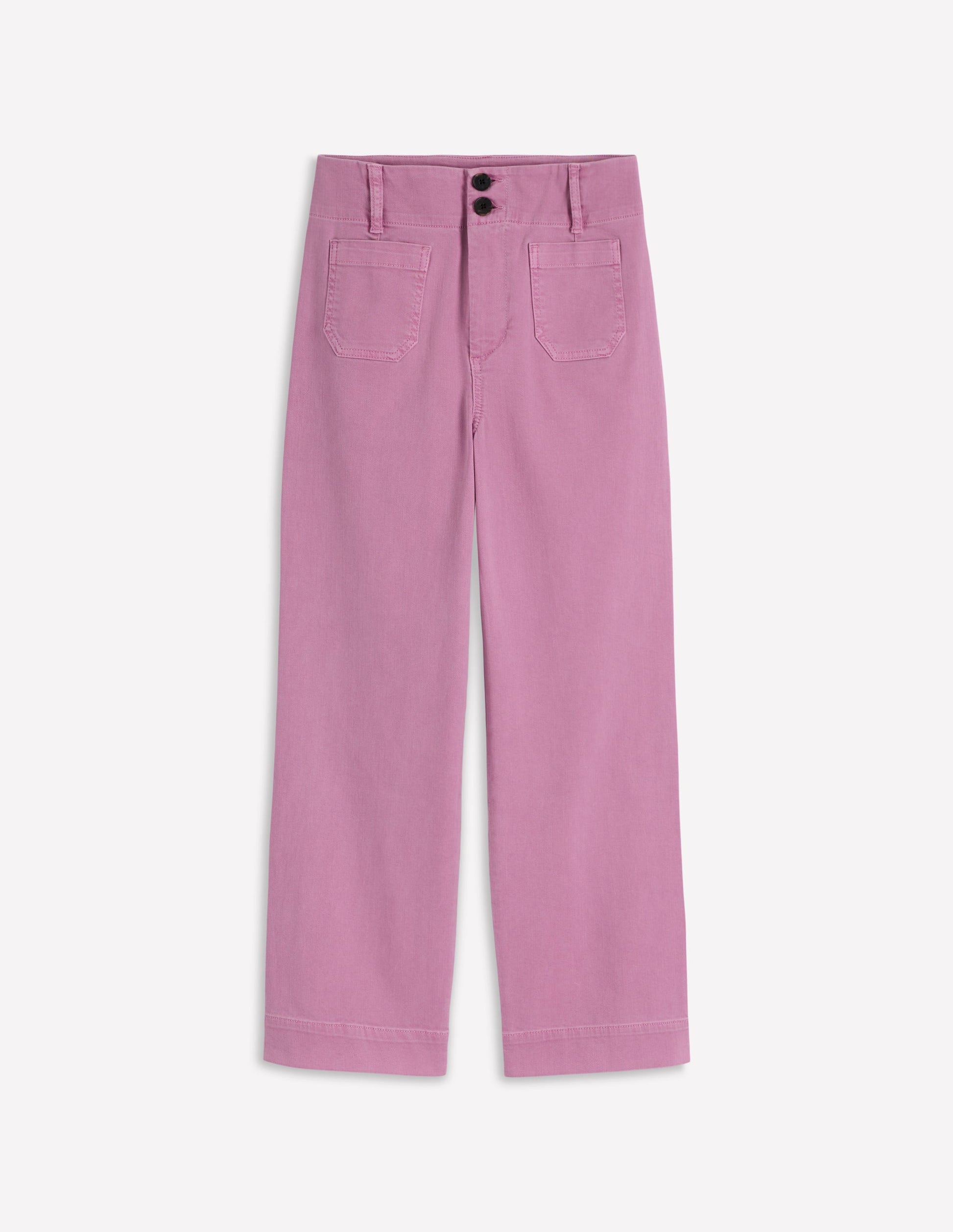 Patch Pocket Cropped Pants-Clover Purple-6