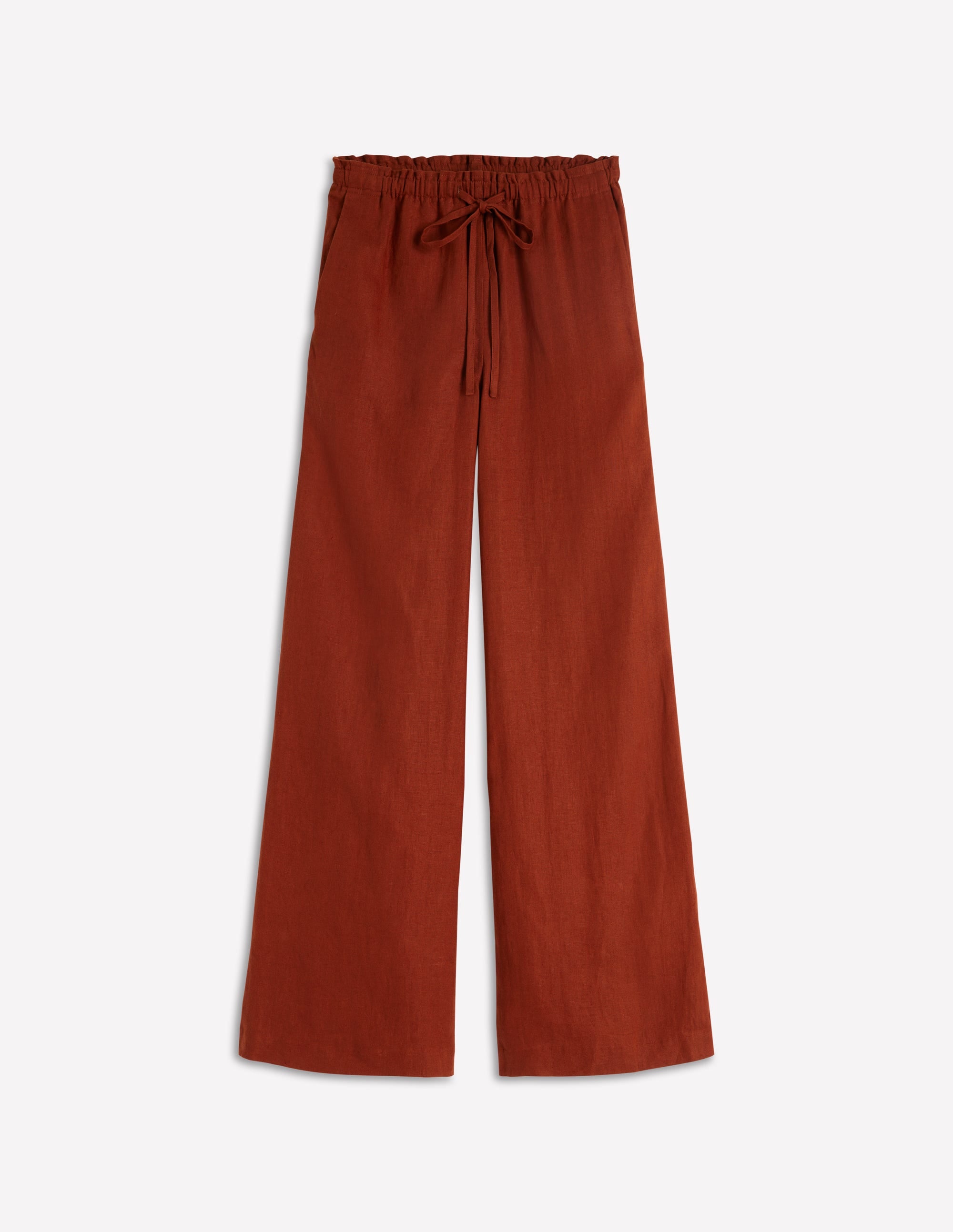 Islington Linen Pants-Burnt Orange - Image 7