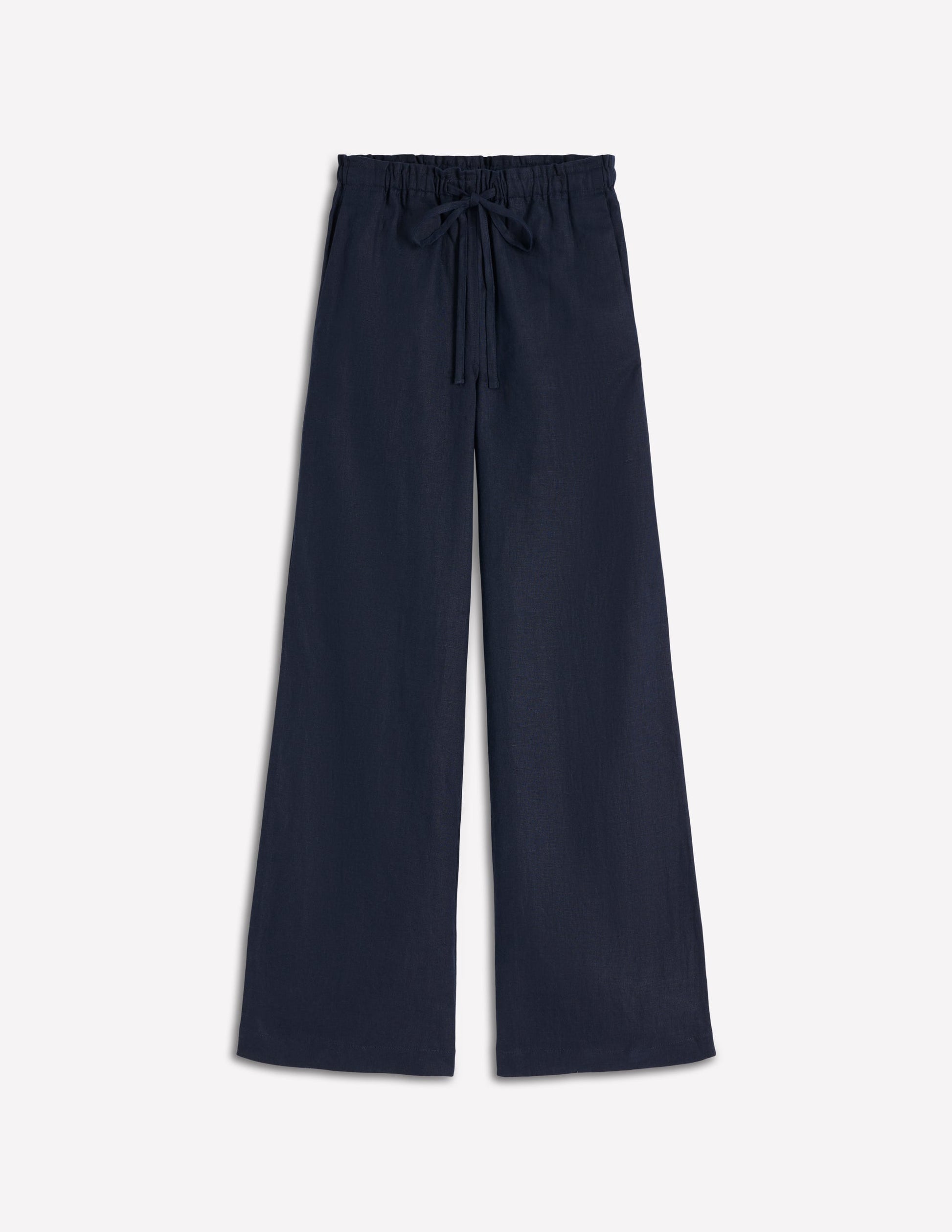 Islington Linen Pants-Navy-7