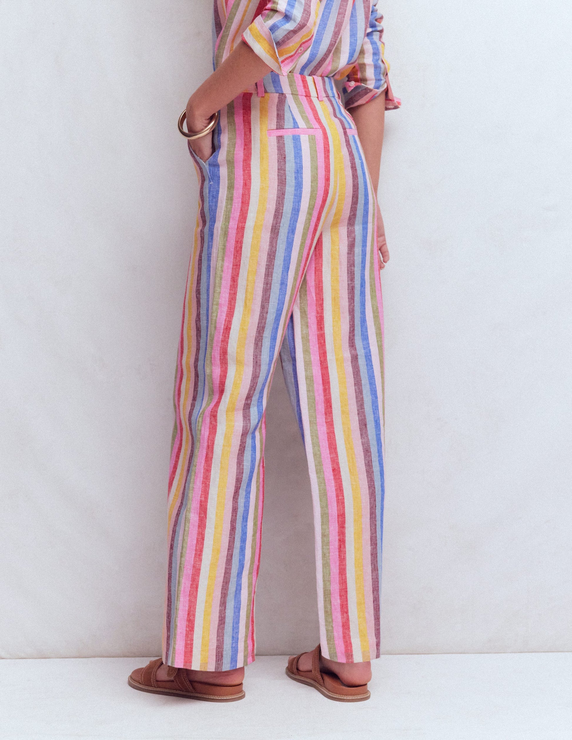 Belgravia Linen Pants-Multi Stripe-3