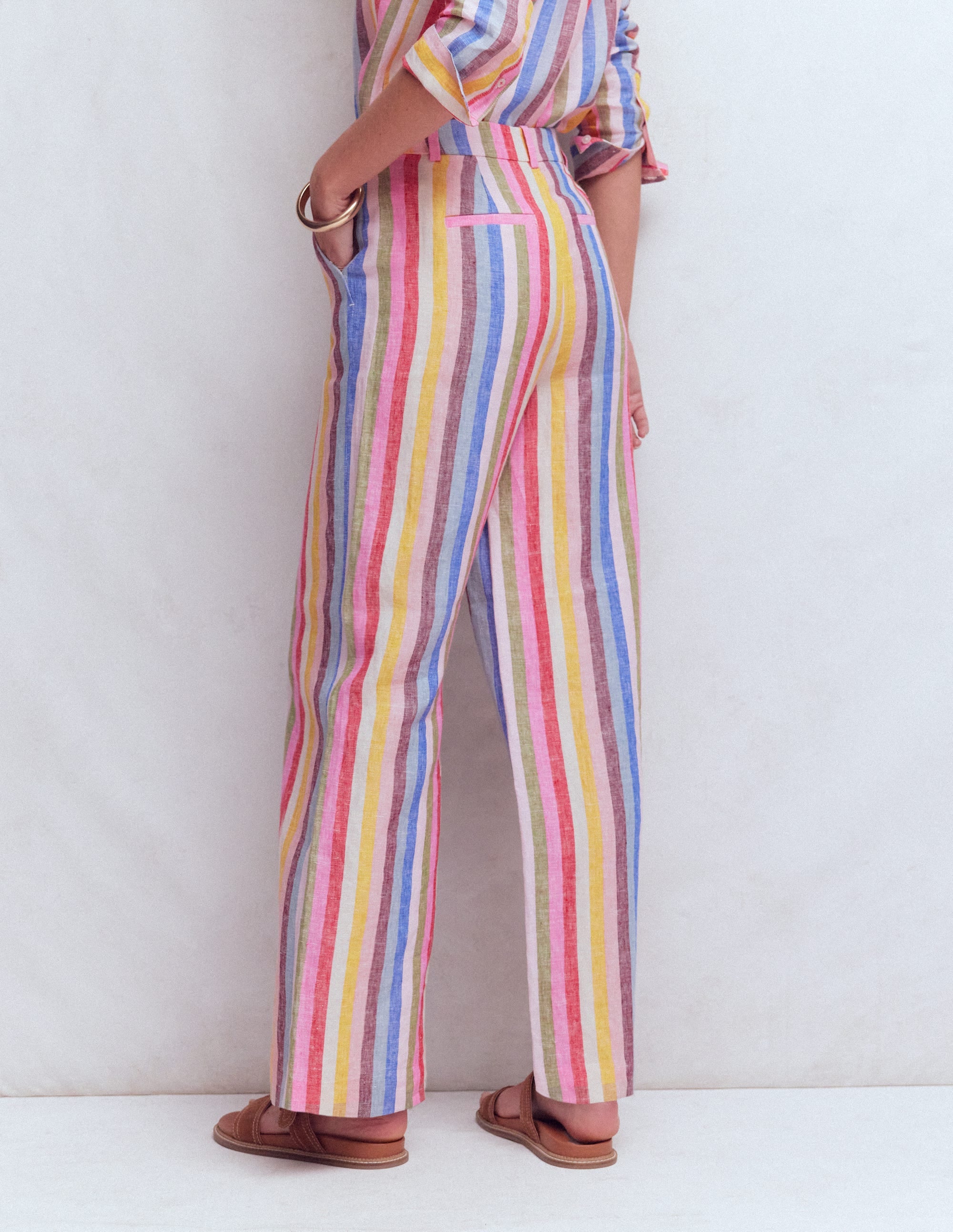 Belgravia Linen Pants-Multi Stripe - Image 3