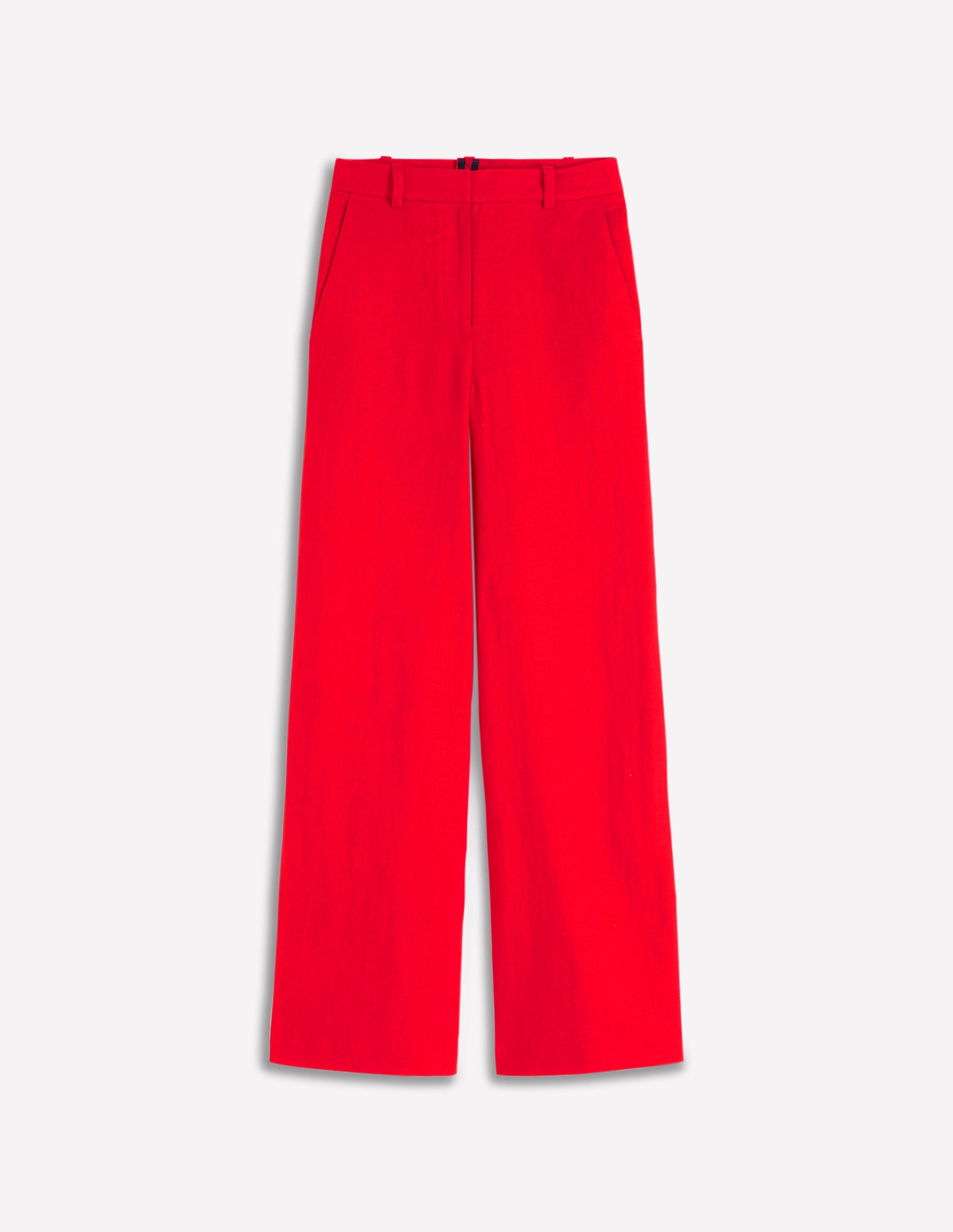 Belgravia Linen Pants-Bright Cherry-7