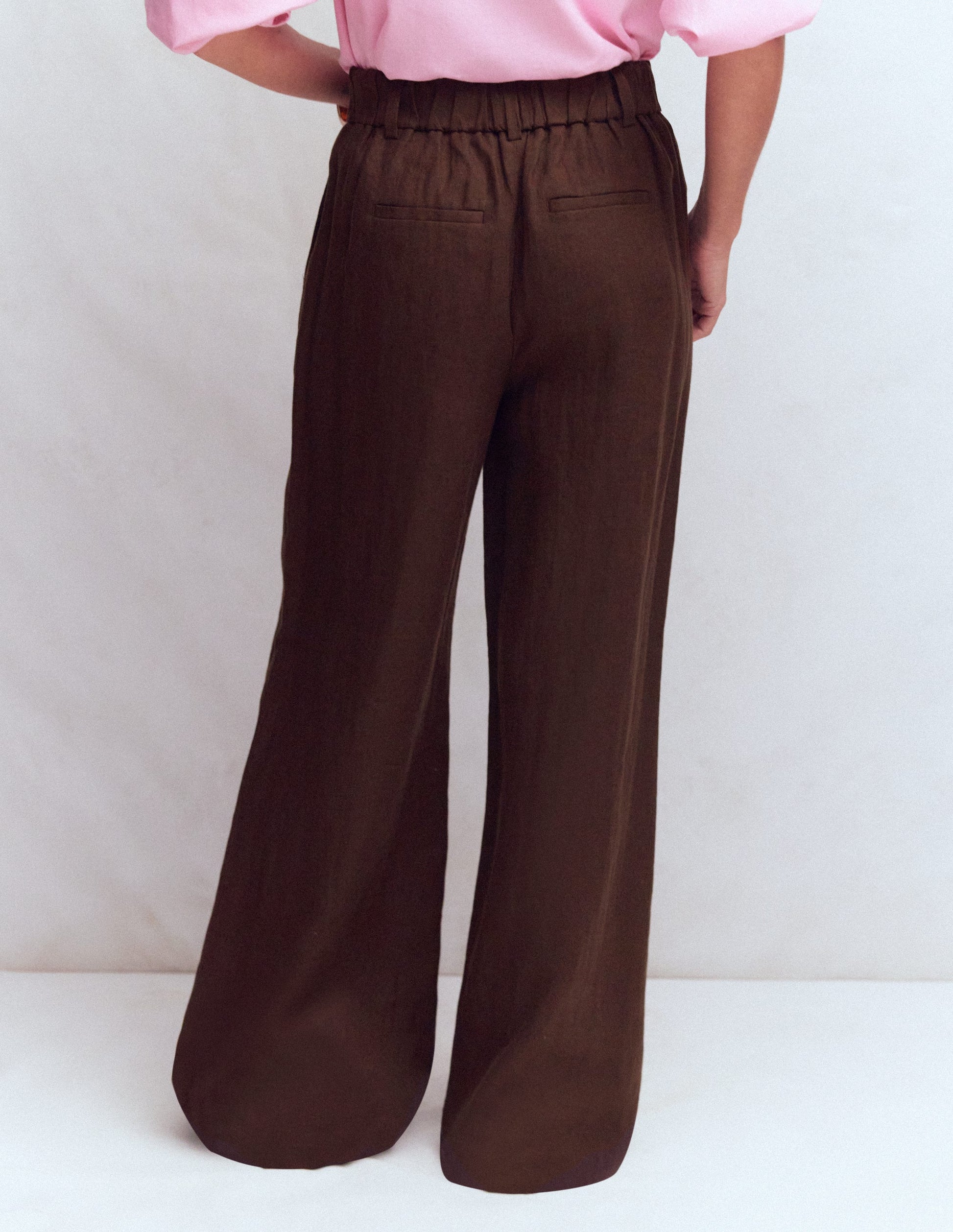 Kensington Linen Pants-Espresso-4