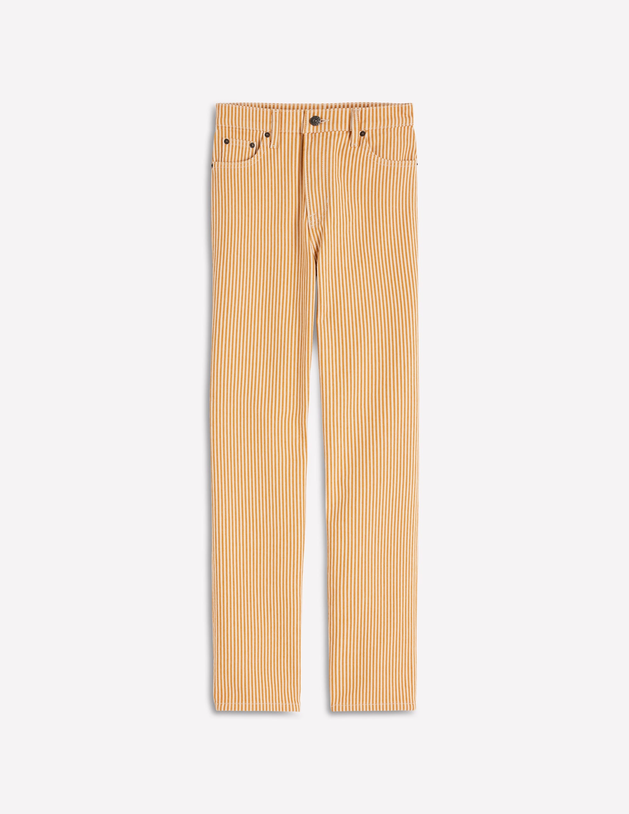 High Rise Straight Jeans - Yellow Stripe | Boden USA