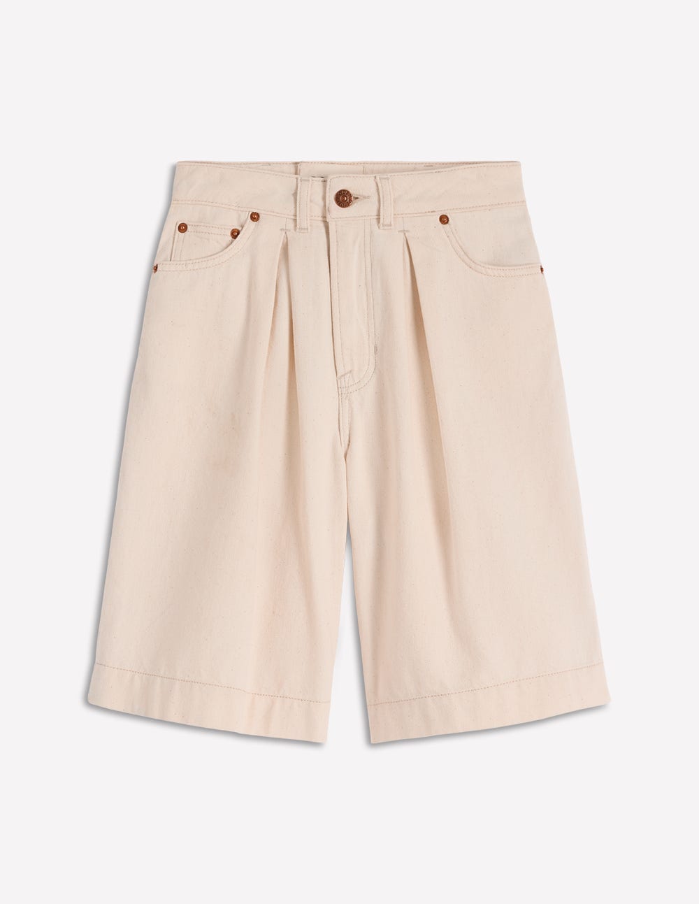 Denim Bermuda Short-Ecru-6