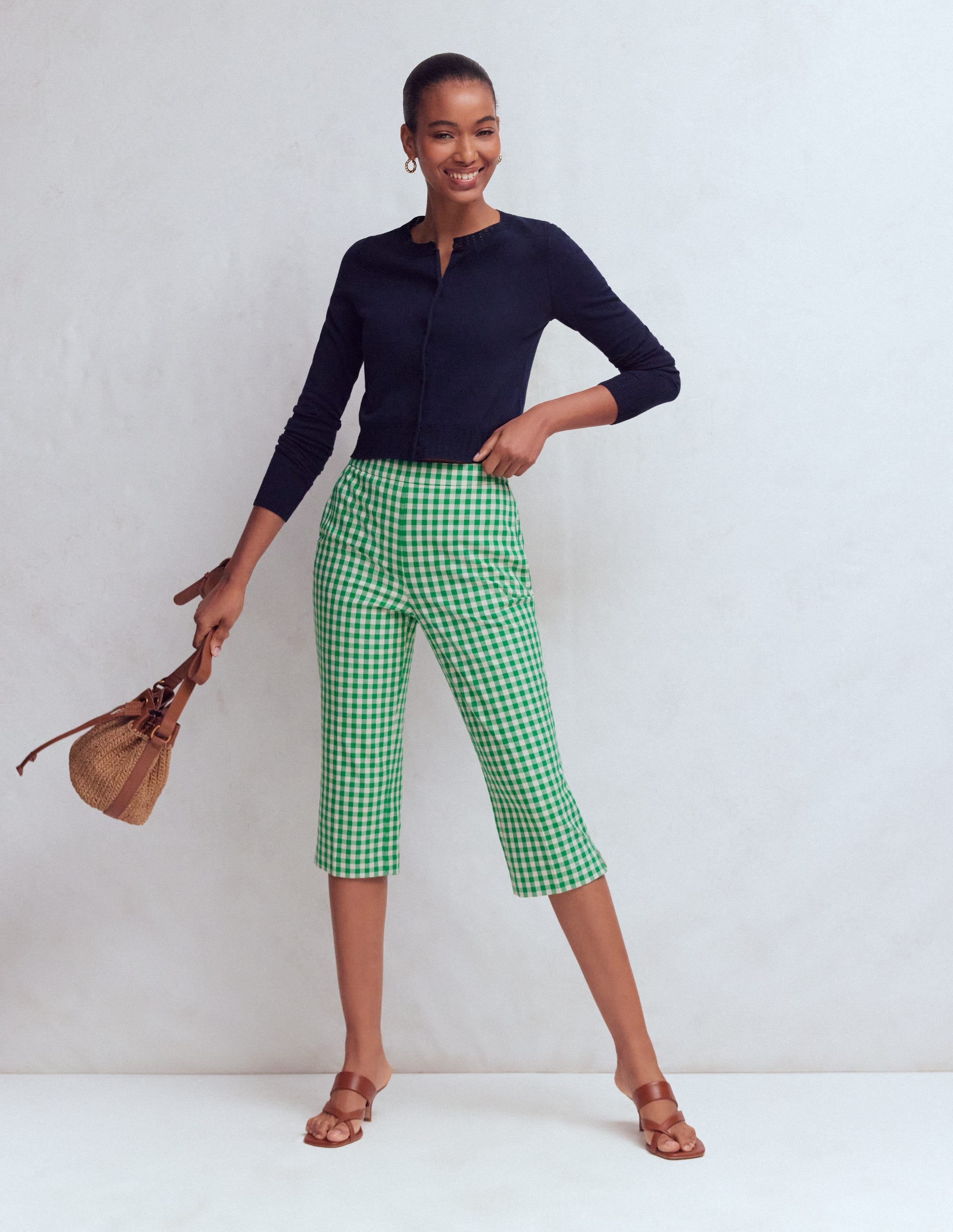 Boden Women's Capri Pants in Green