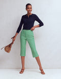Capri Pants-Rich Emerald, Gingham