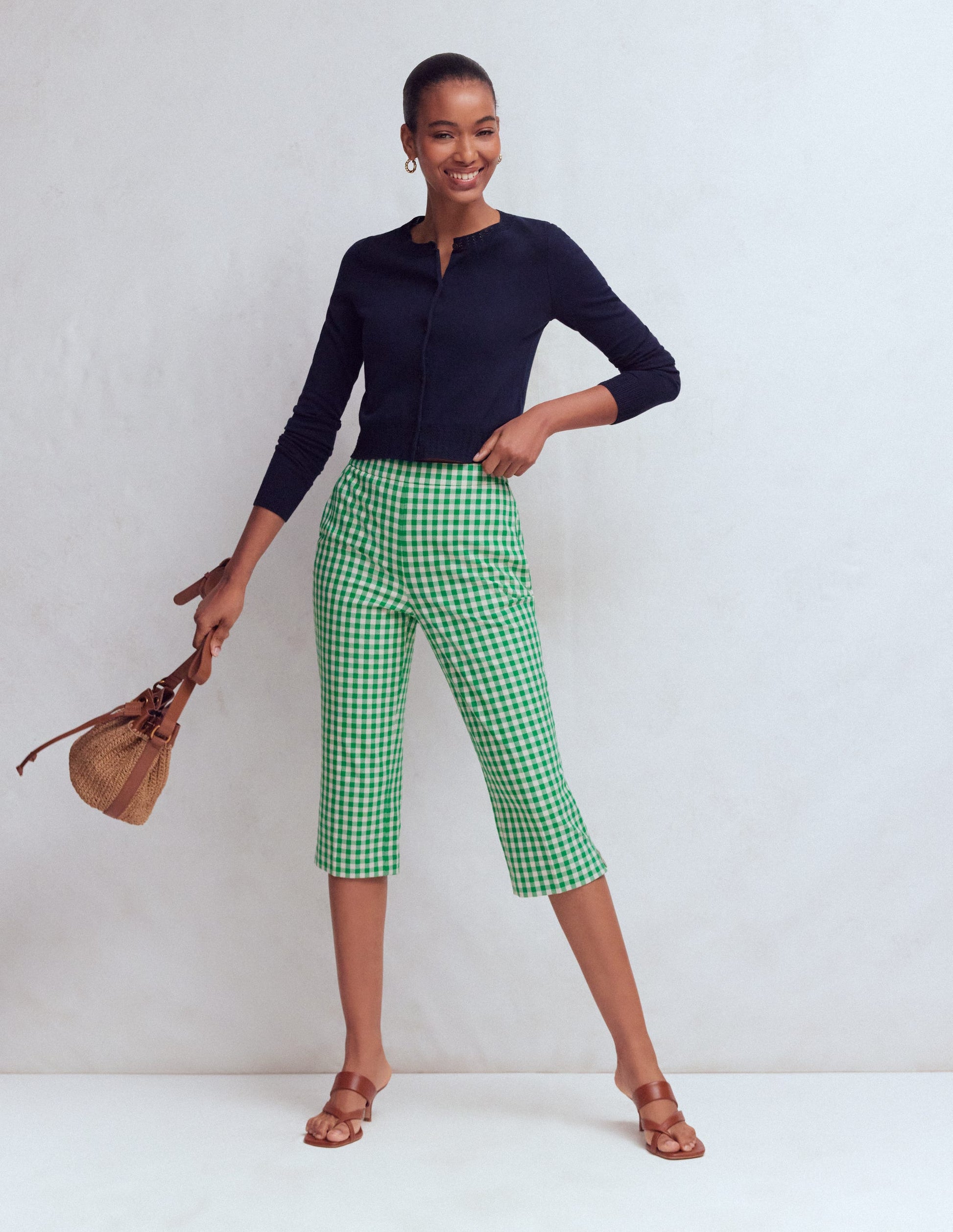Boden Women's Capri Pants in Green