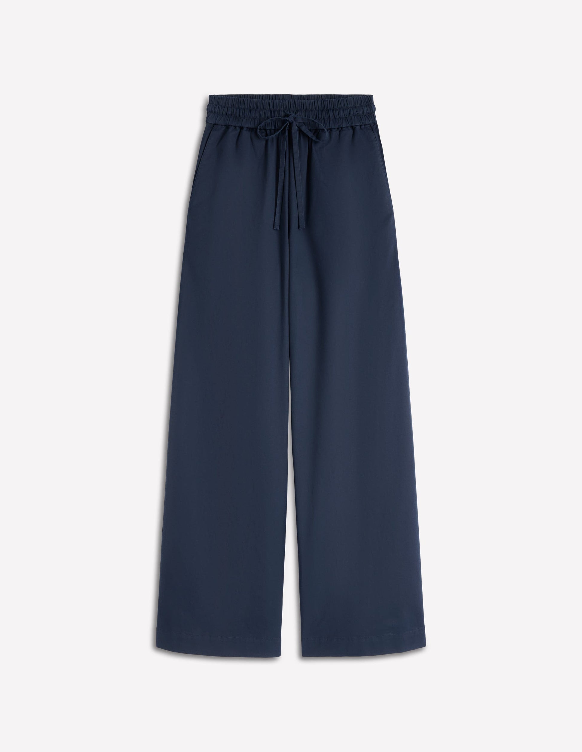 Greenwich Tie Waist Pants-Navy-5