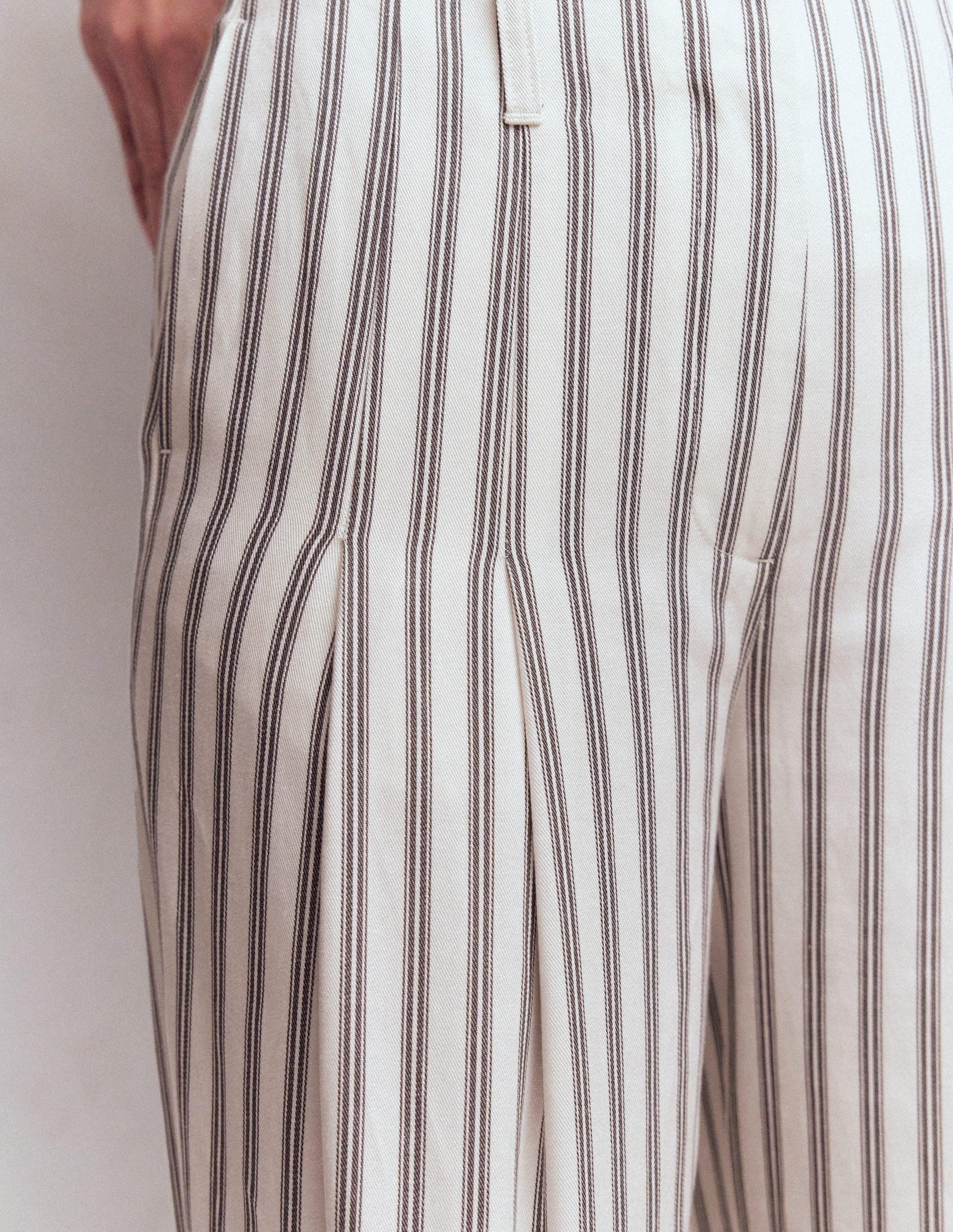 Mayfair Tailored Pants-Ivory, Navy Stripe - Image 5