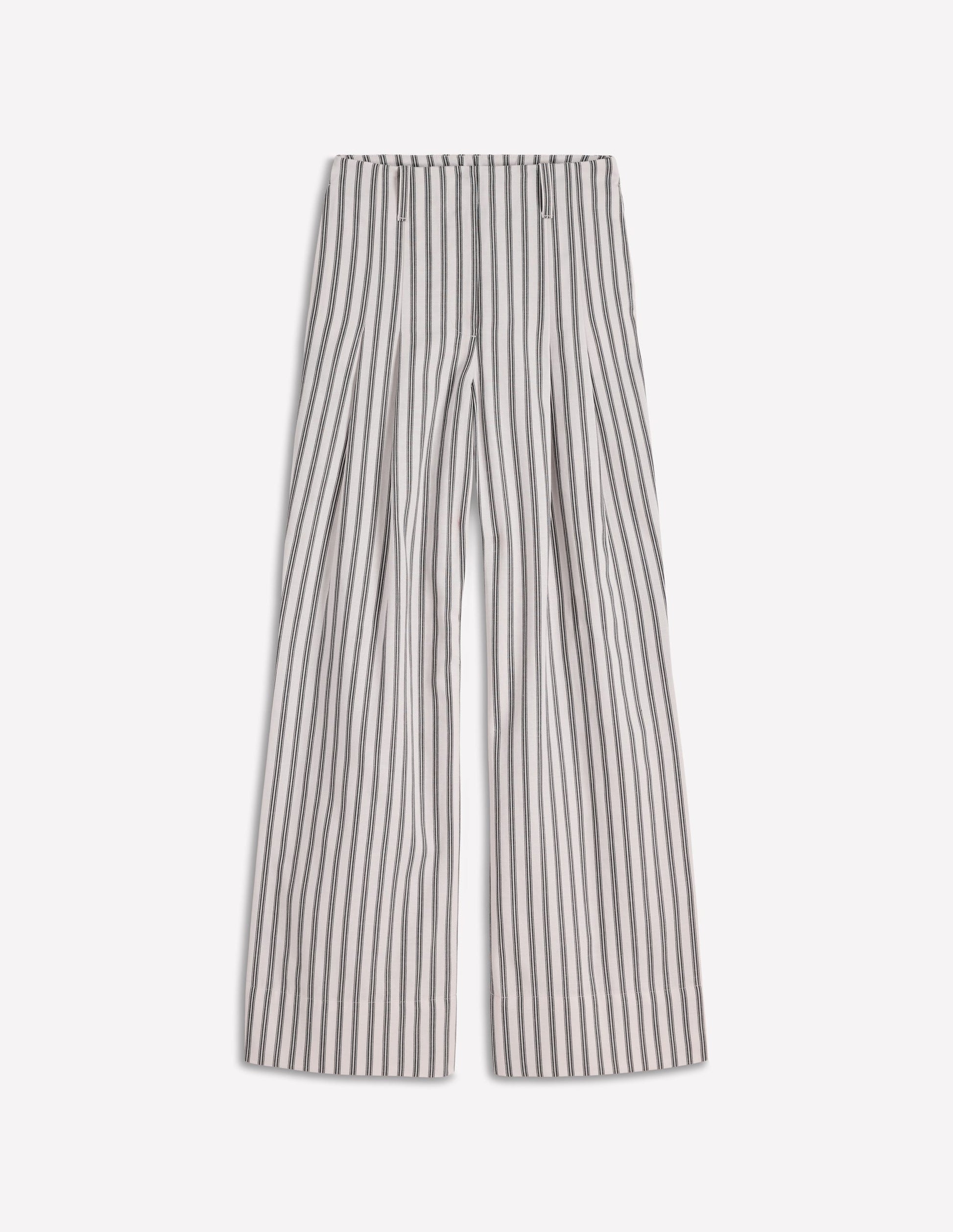 Mayfair Tailored Pants-Ivory, Navy Stripe-8