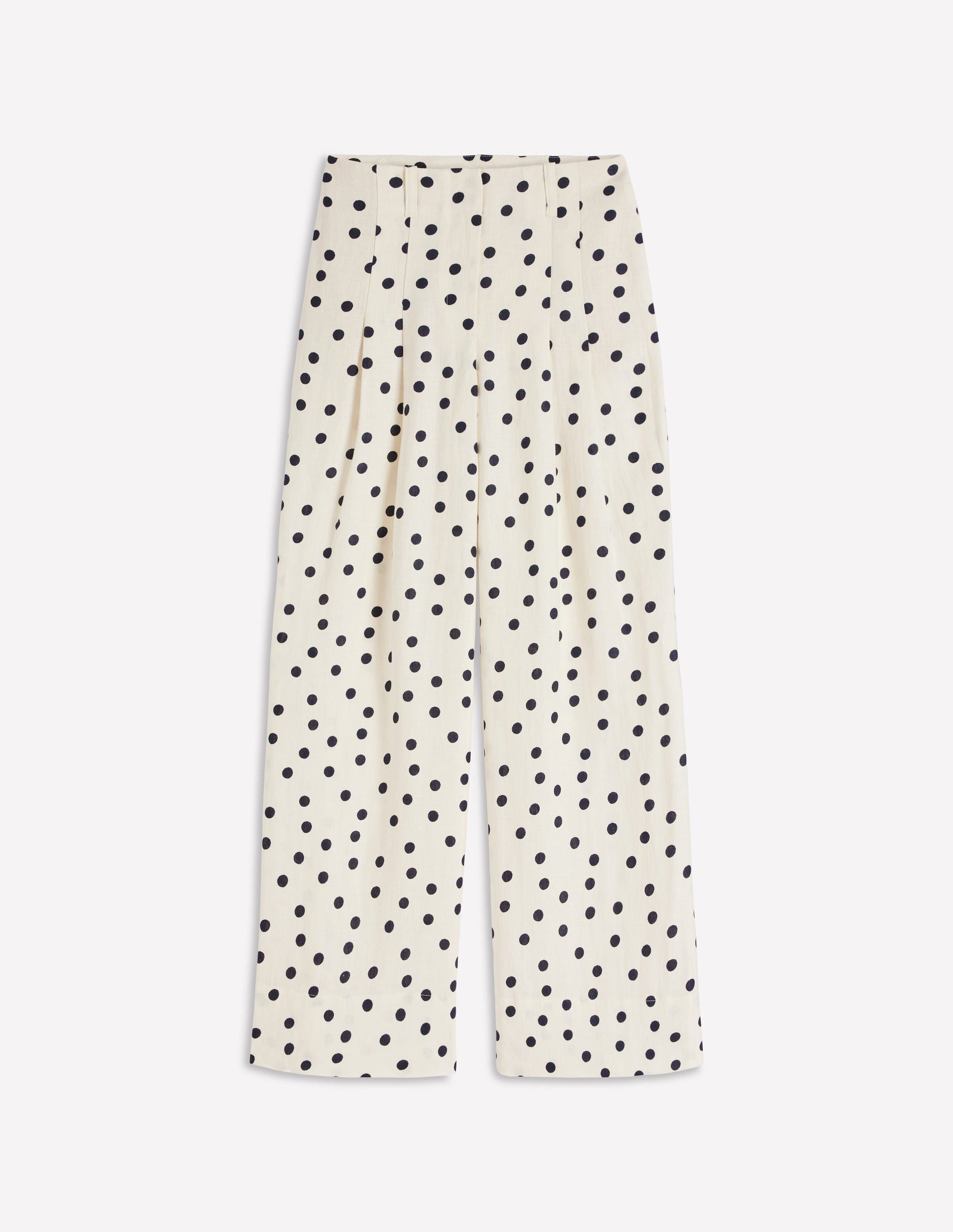 Mayfair Linen Pants-Ivory, Painted Dot-6