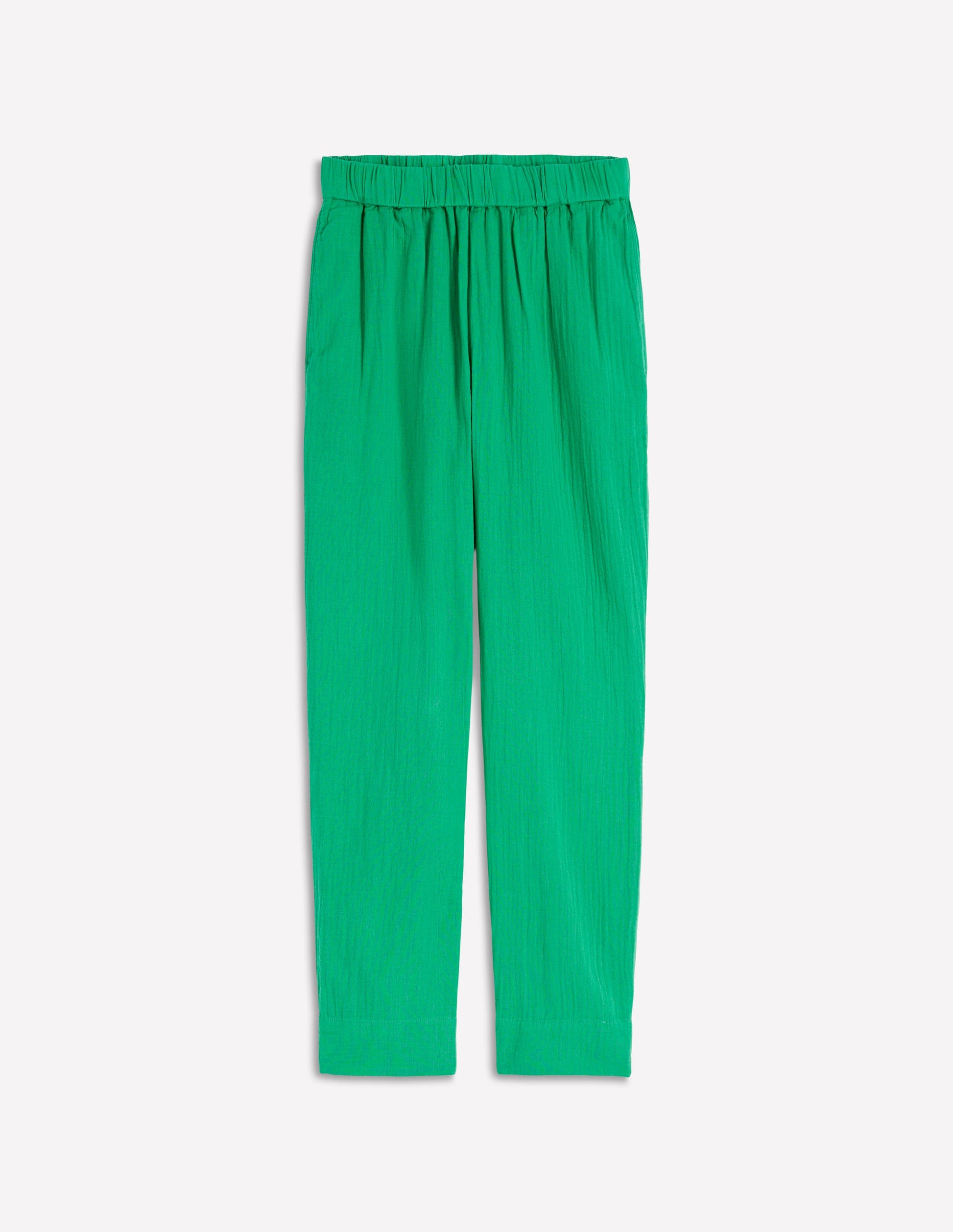 Double Cloth Crop Pants-Shamrock Green-7