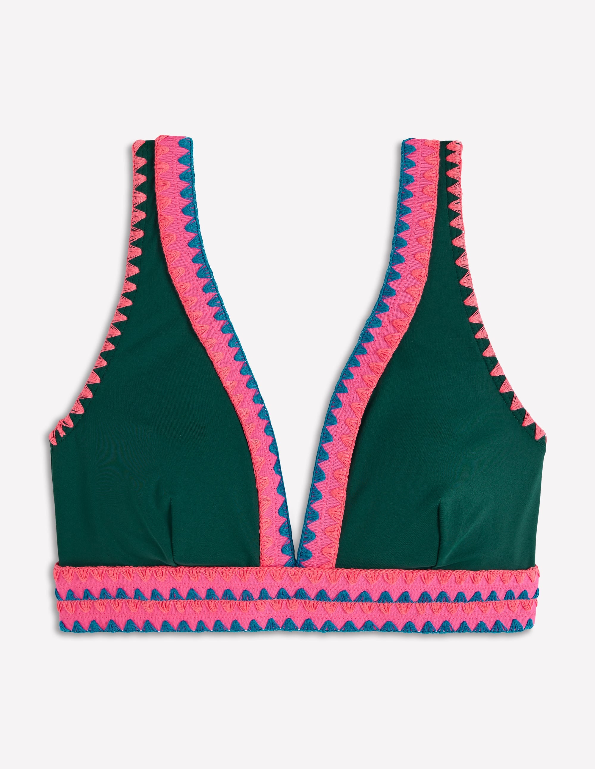 Porto V-neck Bikini Top-Mangrove, Embroidery - Image 7