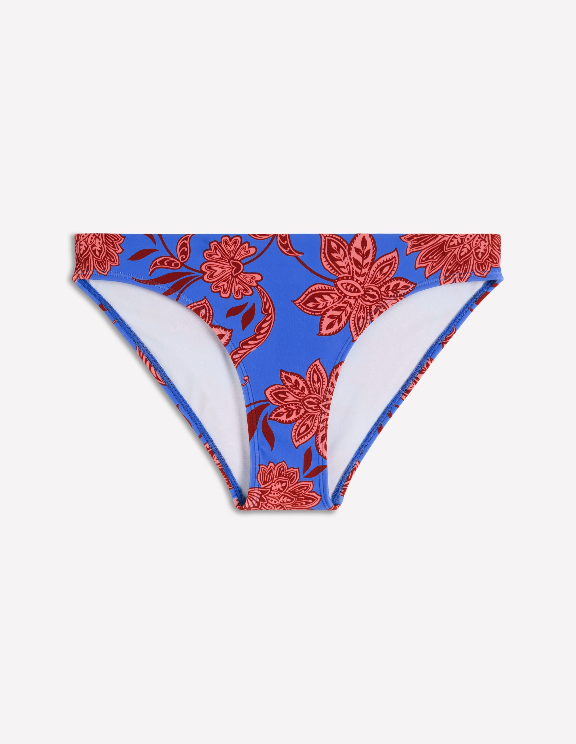 Classic Bikini Bottoms-Blue, Elegant Blossom - Image 5