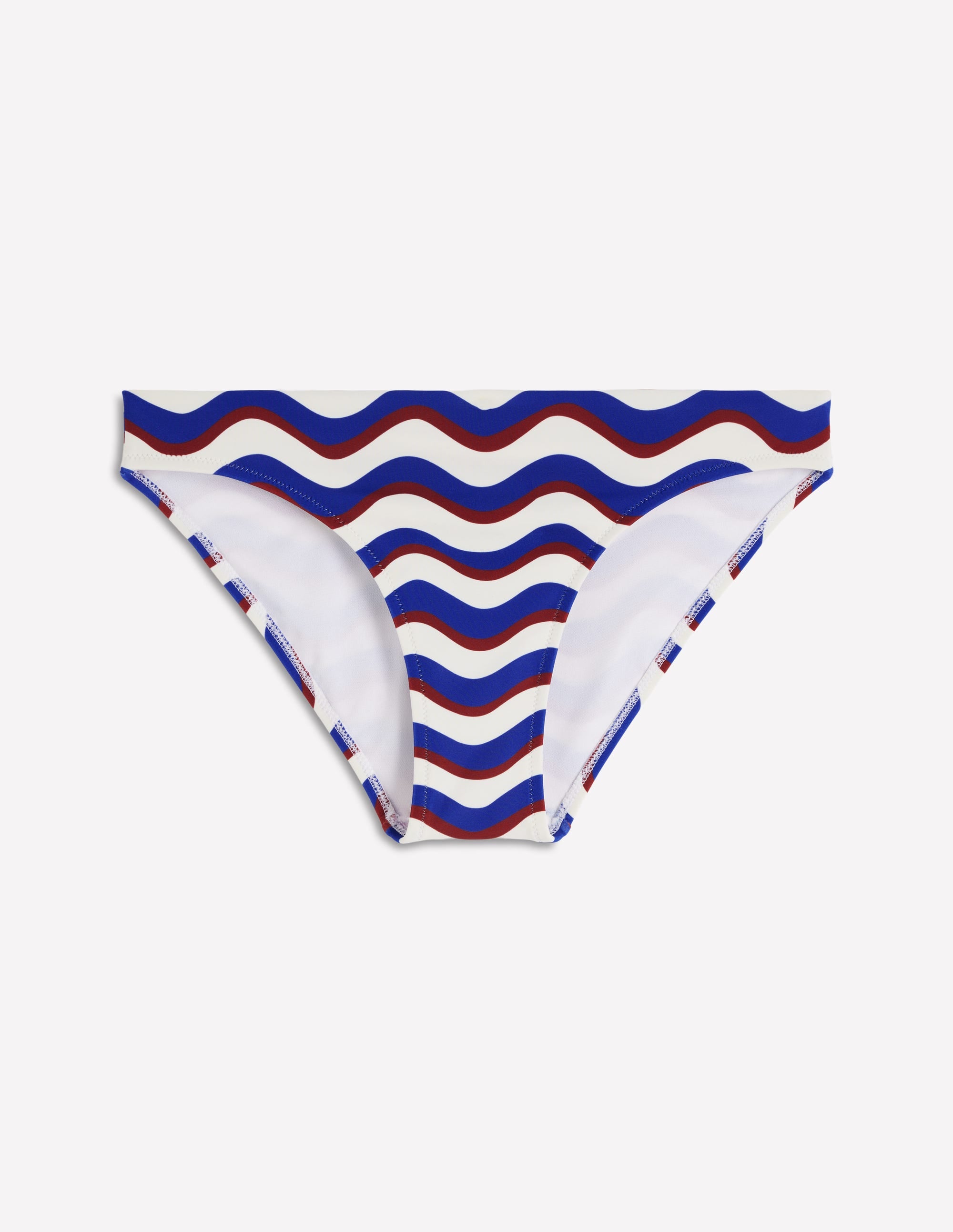 Classic Bikini Bottoms-Navy, Wavy Stripe - Image 7