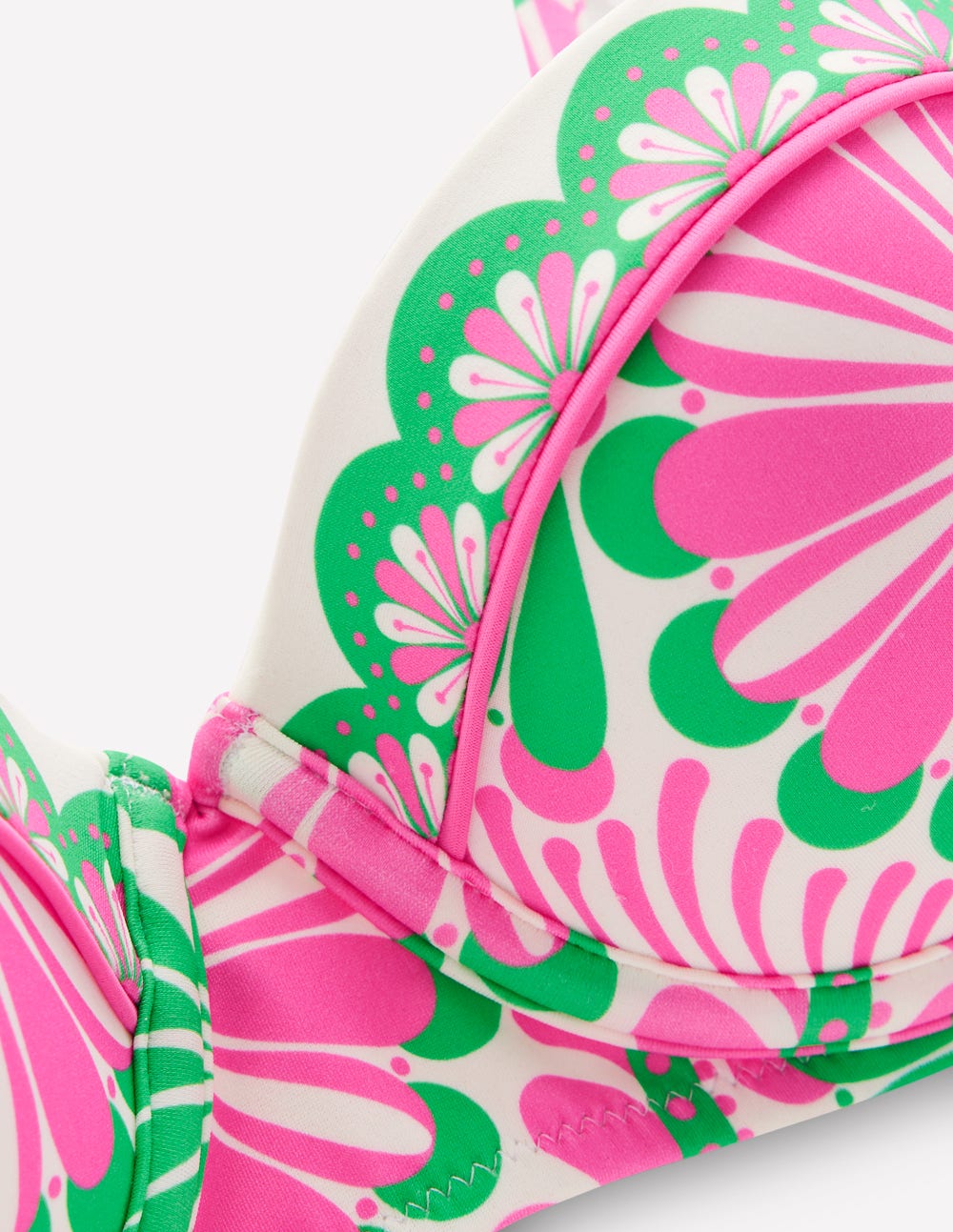 Rhodes Cup-Size Bikini Top-Pink, Euphoric Gardens-8