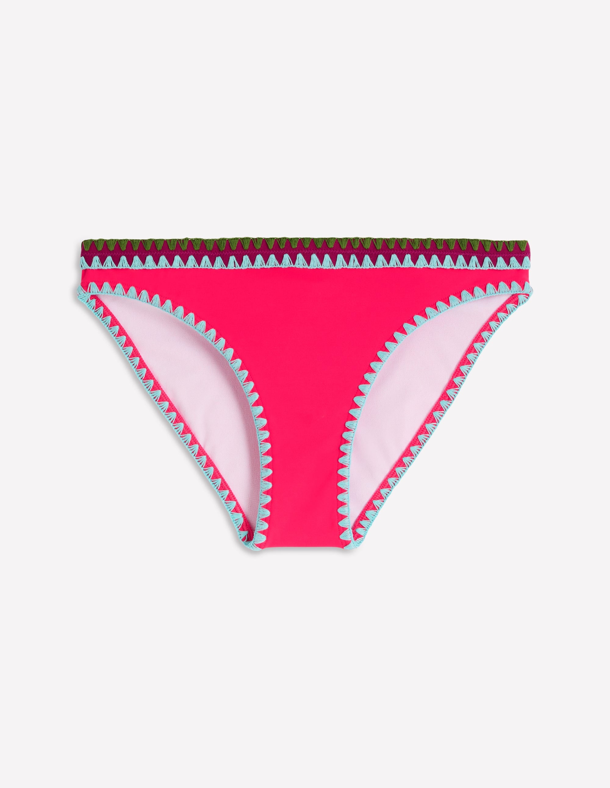 Porto Bikini Bottoms-Rosy, Embroidery - Image 5