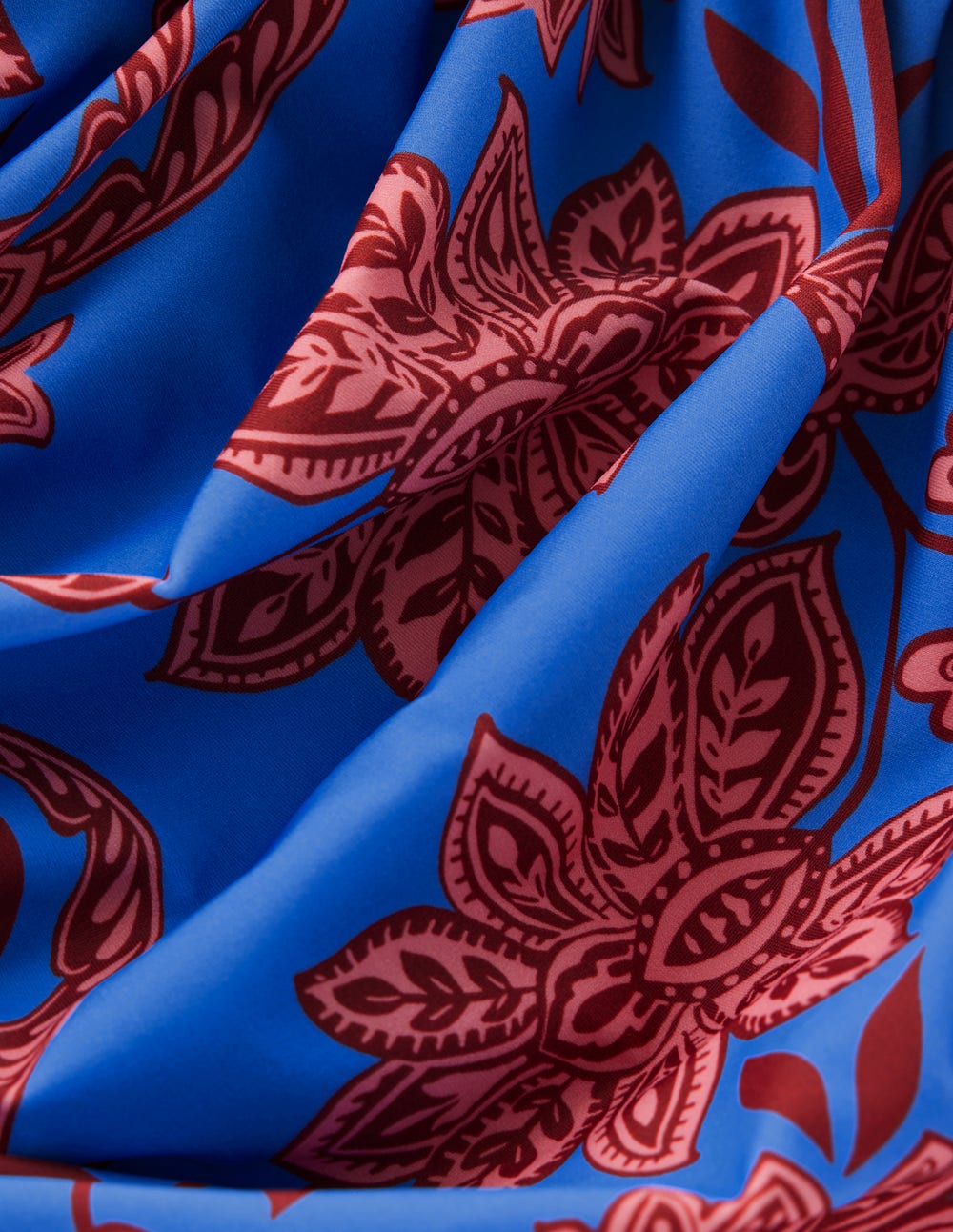 Kythira Ruched Swimsuit-Blue, Elegant Blossom-6