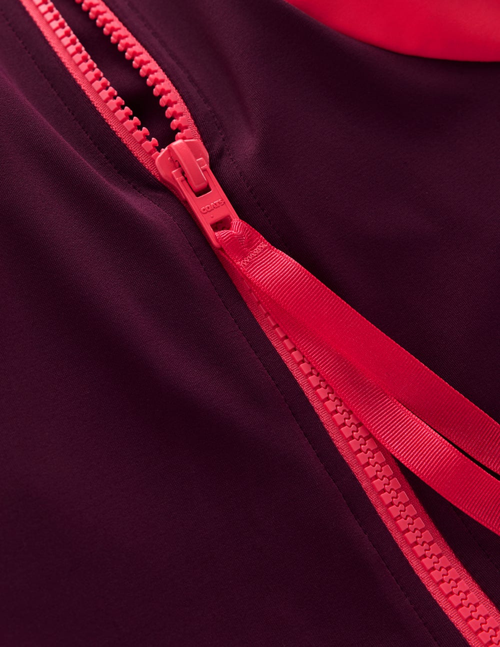 Sporty High Neck Swimsuit-Purple, Colourblock - Image 7