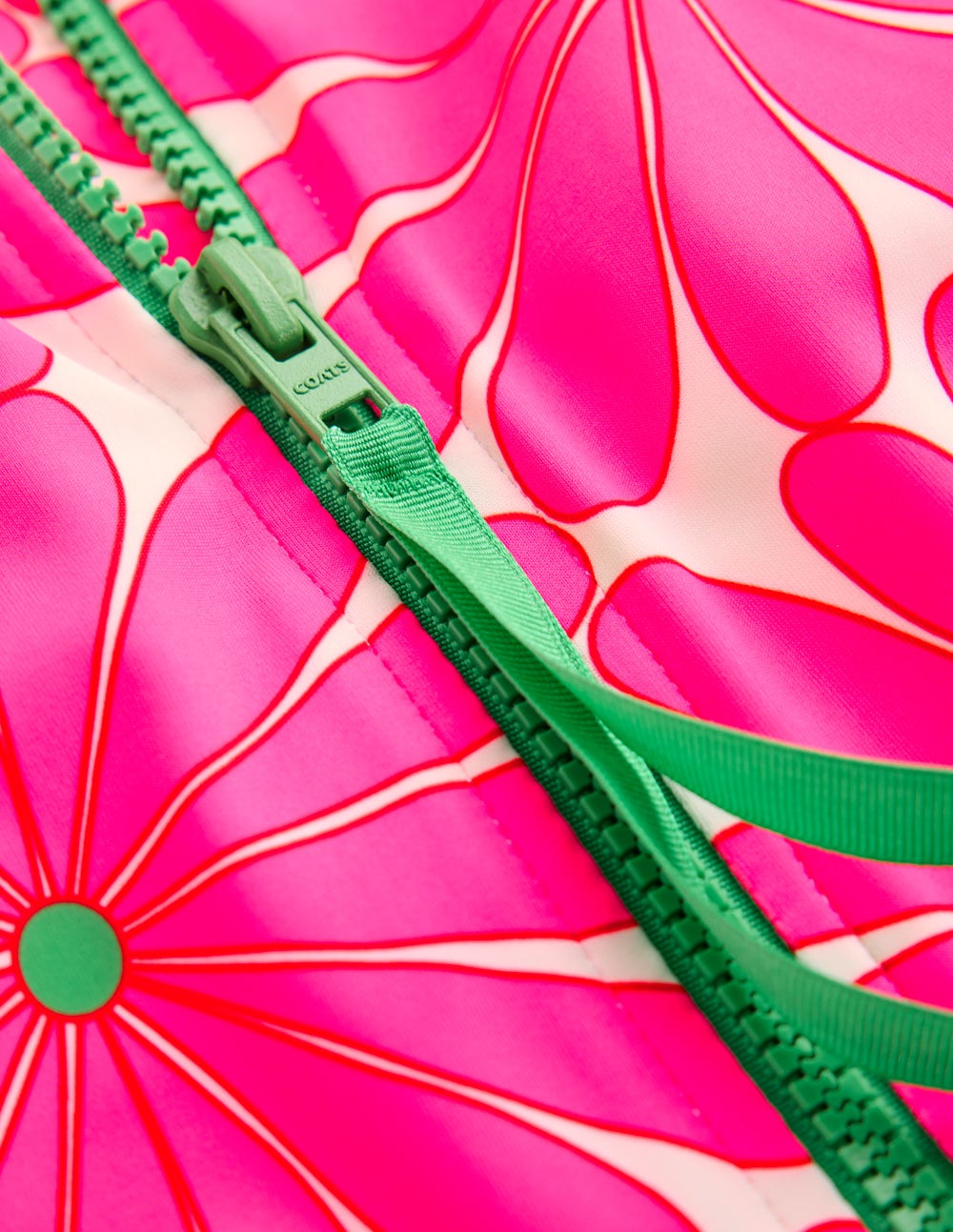 Sporty High Neck Swimsuit-Sangria Sunset, Daisy Blossom - Image 6