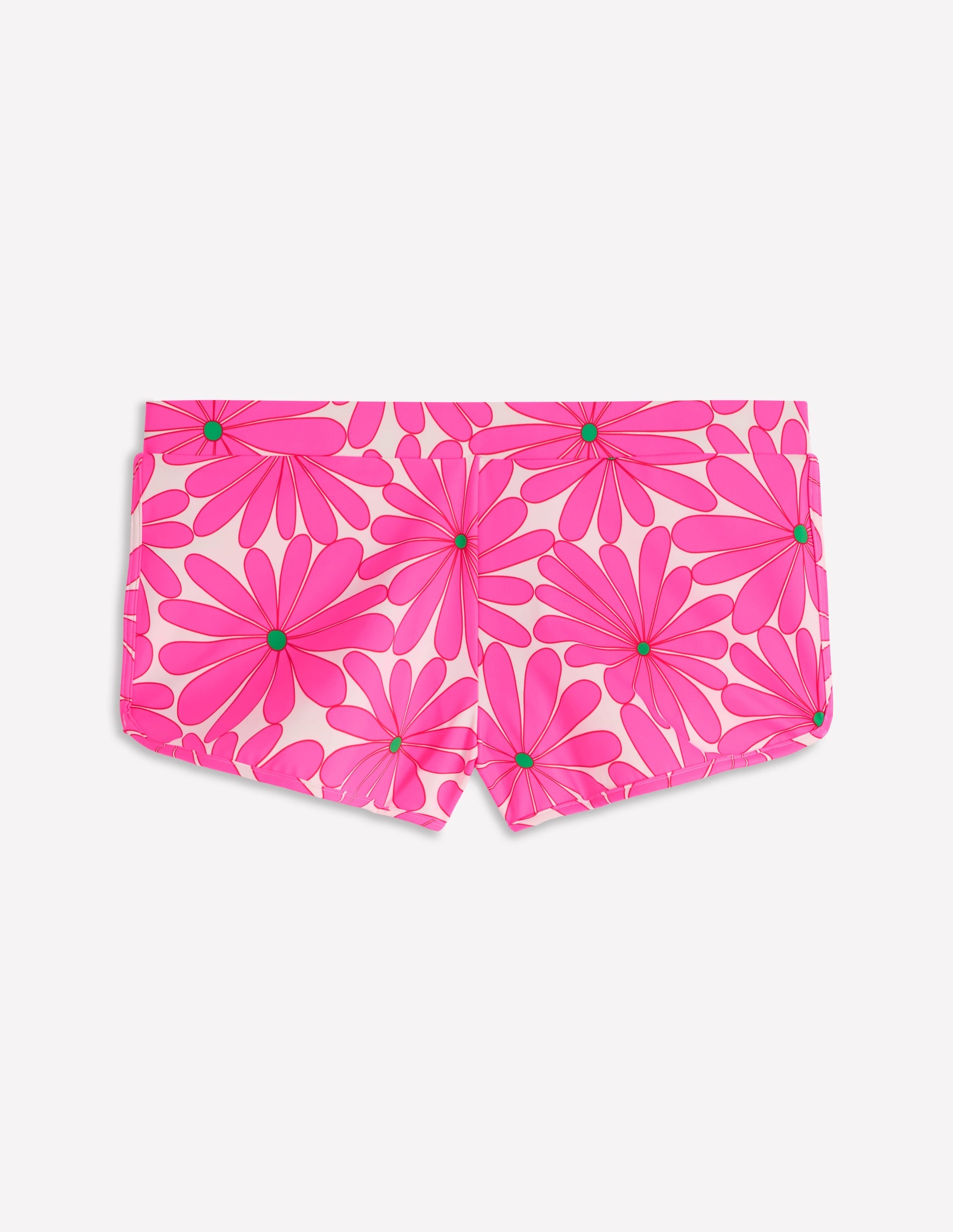 Rash Guard Swim Shorts-Sangria Sunset, Daisy Blossom - Image 6