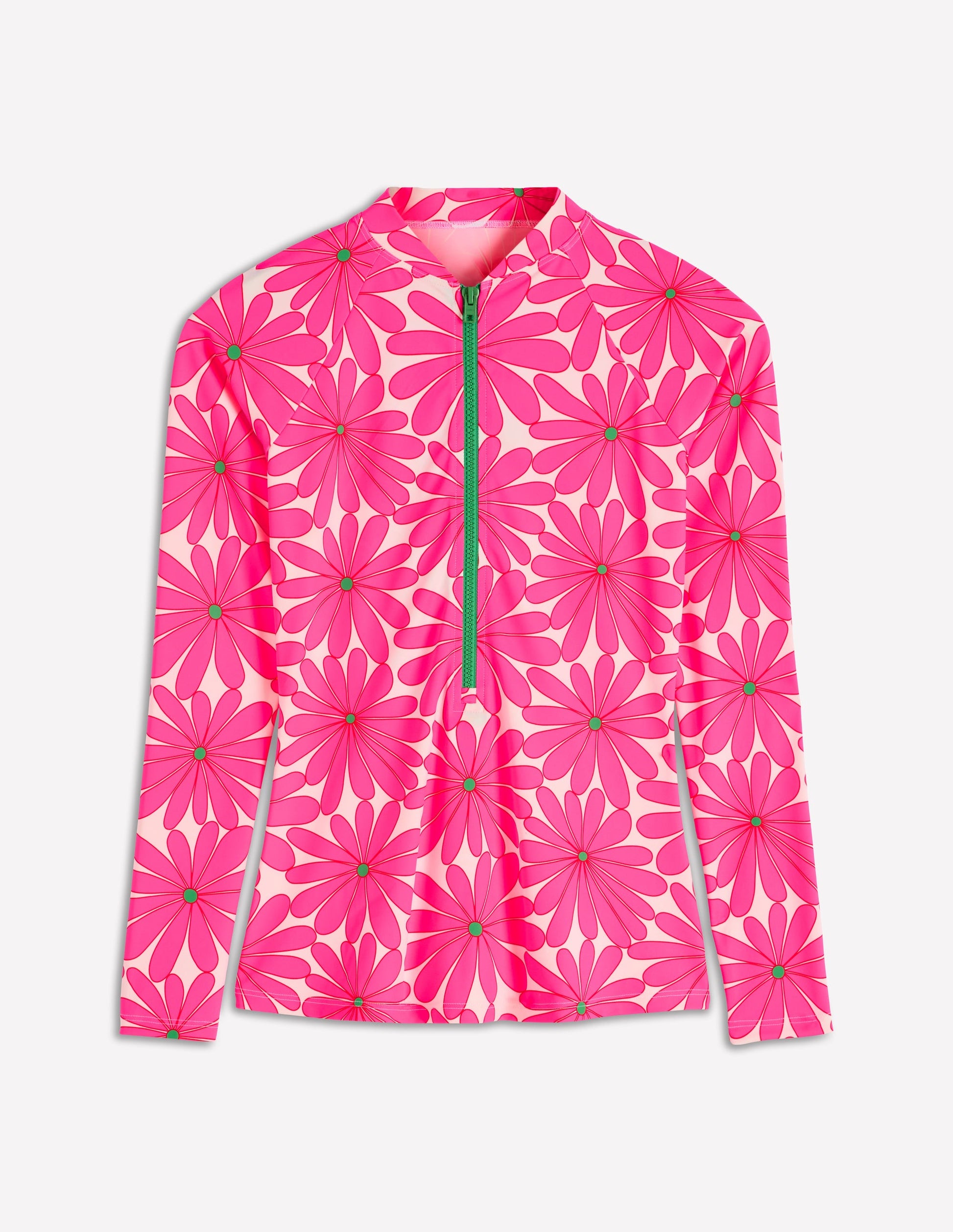 Sun Safe Raglan Rash Vest-Sangria Sunset, Daisy Blossom-5