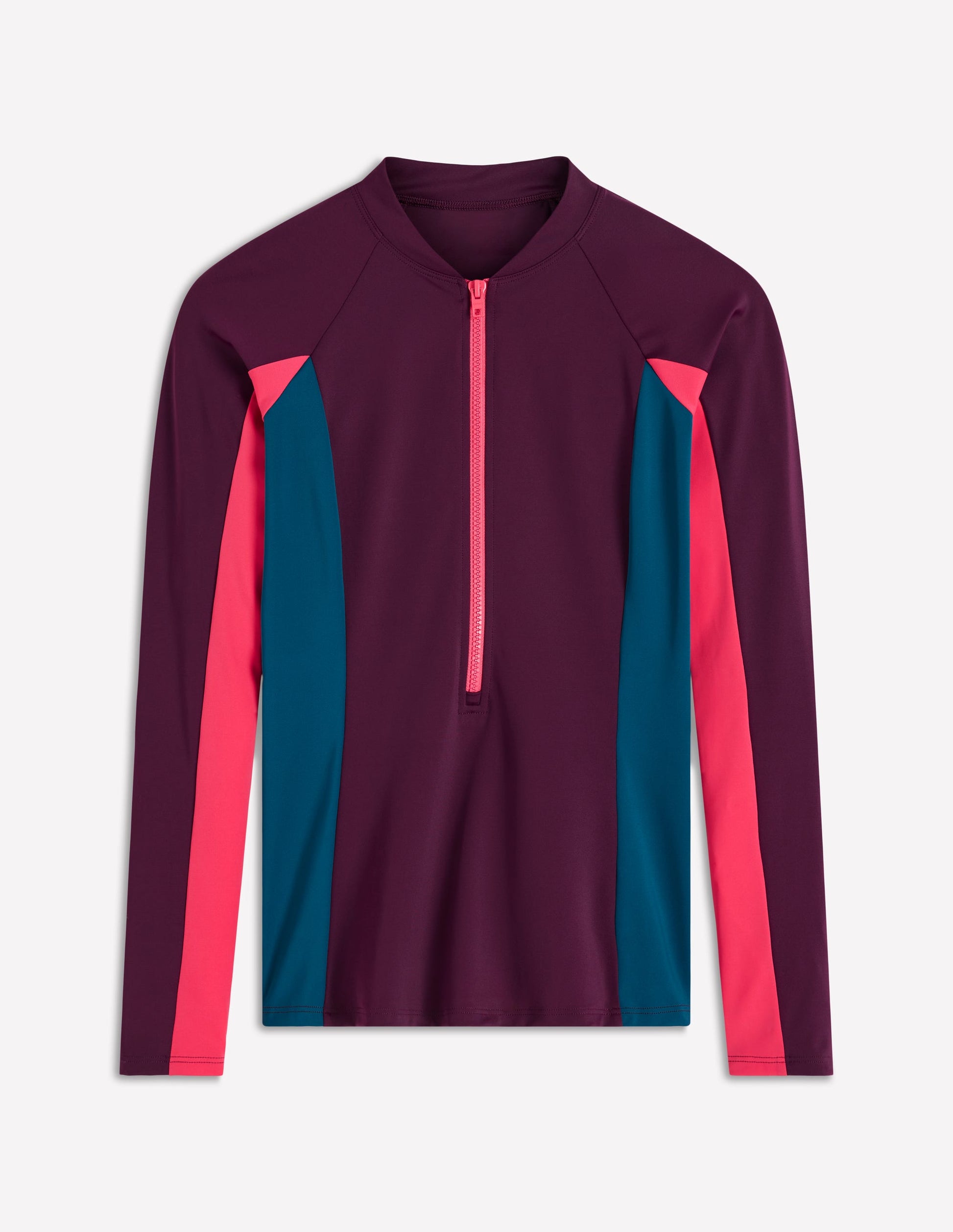 Sun Safe Raglan Guard Top-Purple, Colourblock-5