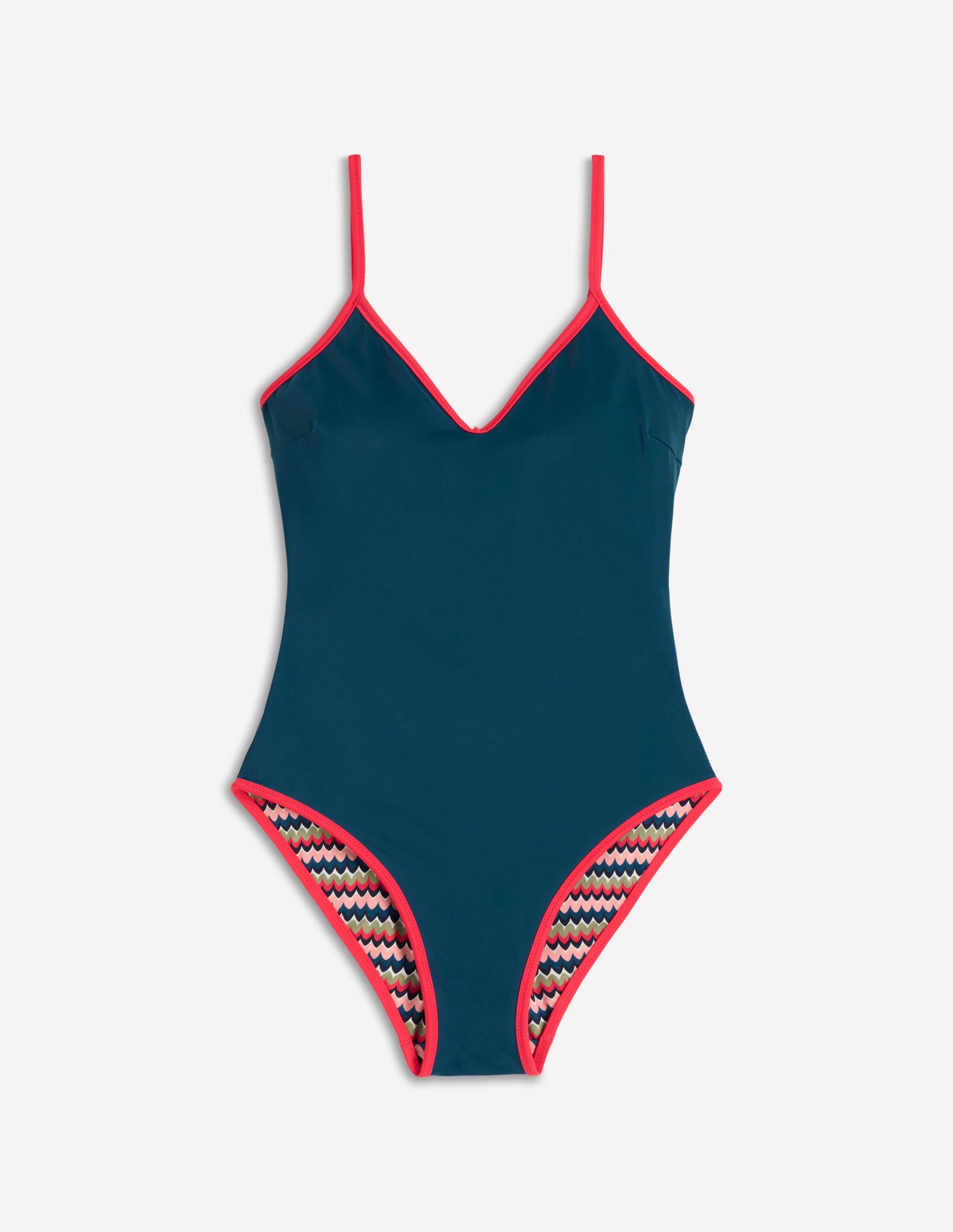 Symi Reversible Swimsuit-Multi, Zigzag Ripple | Boden USA Symi Reversible Swimsuit-Multi, Zigzag Ripple | Boden USA