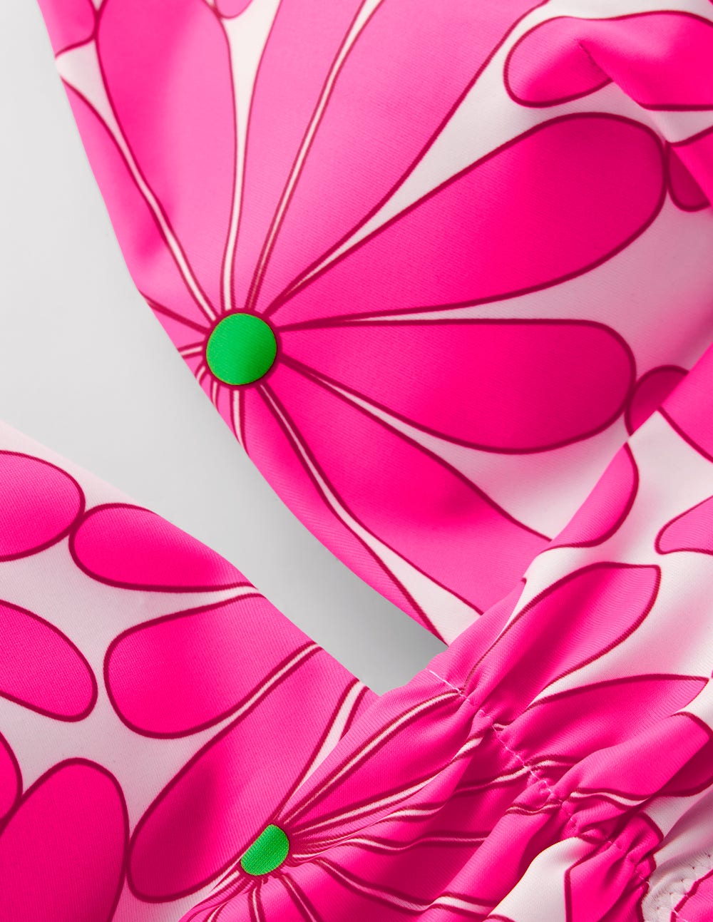 Mykonos Deep V Bikini Top-Sangria Sunset, Daisy Blossom-7