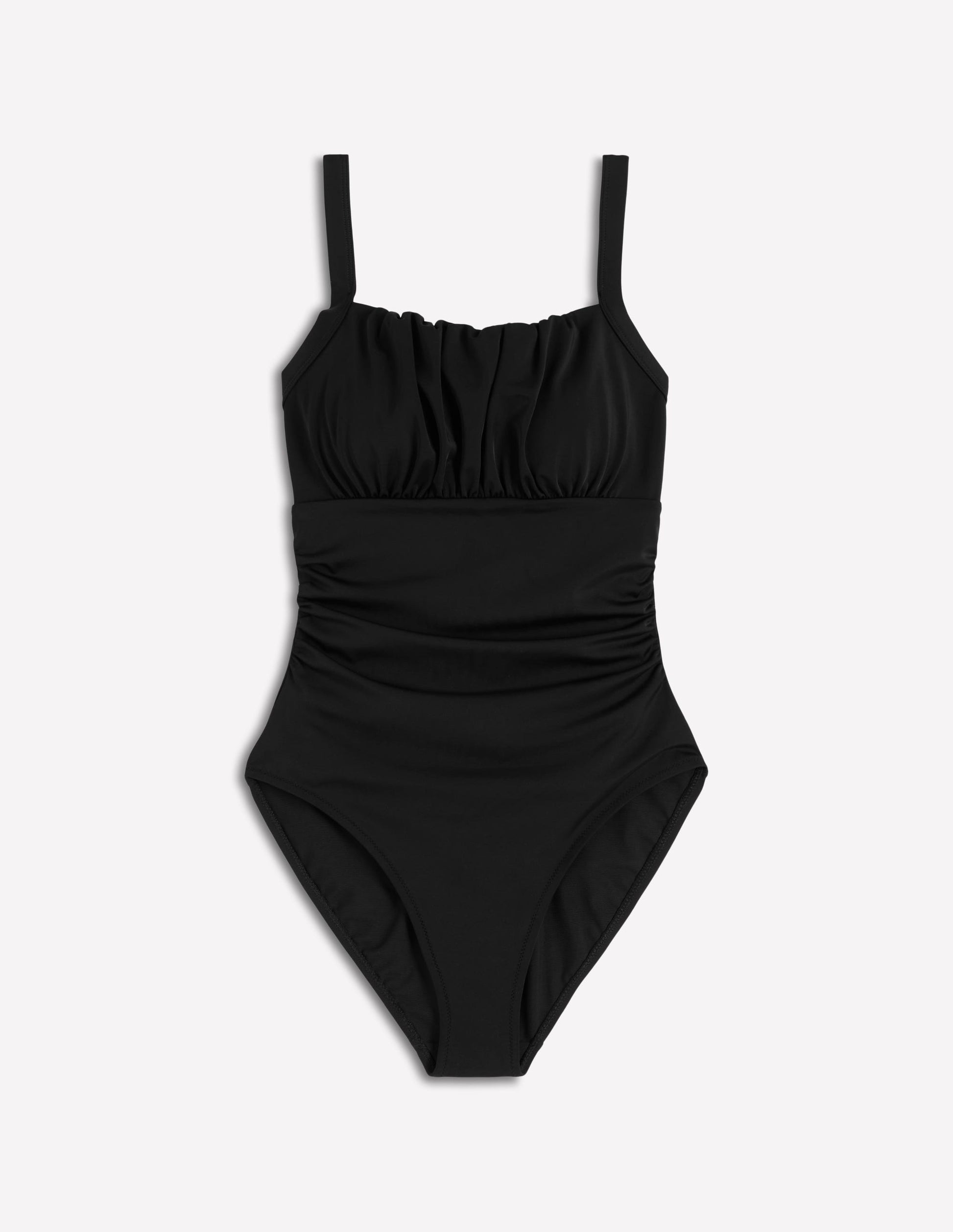 Skiathos Ruched Panel Swimsuit-Black-5